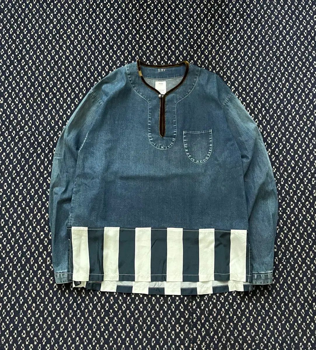 Visvim Visvim Border Tunic Striped Hem Size US M / EU 48-50 / 2 - 1 Thumbnail