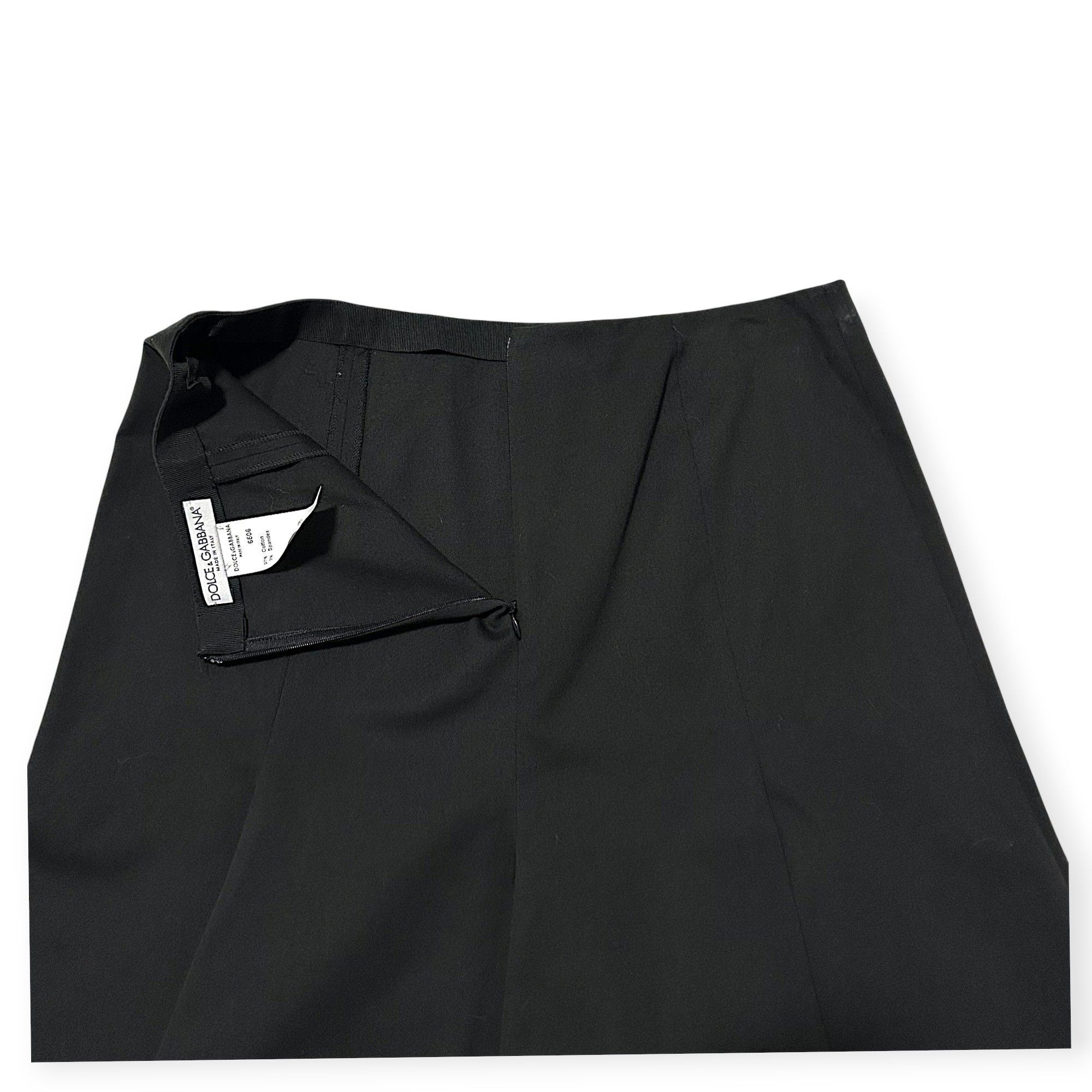 Dolce & Gabbana Dolce & Gabbana Stretch Cotton Flared Skirt IT 46 Size 32" / US 10 / IT 46 - 9 Thumbnail