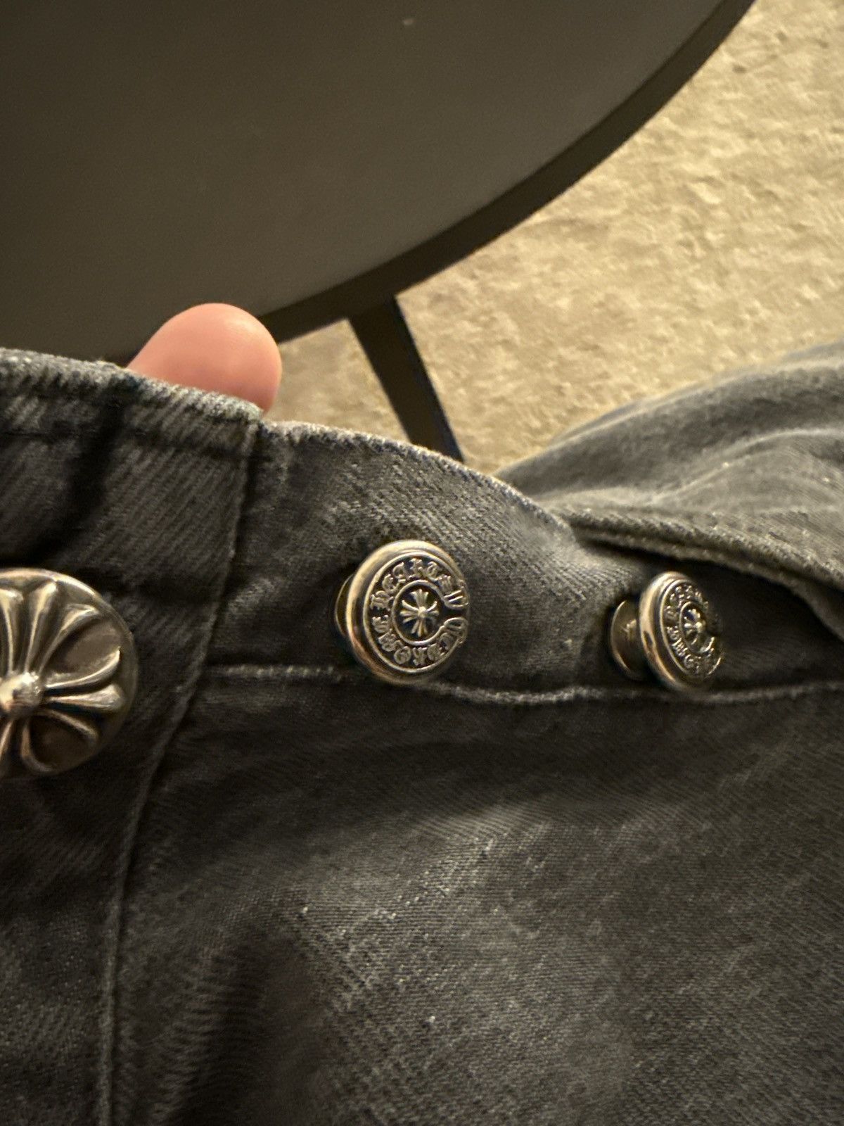 Chrome Hearts Chrome Hearts Levis 501 Grey Cross Patch Denim Size US 36 / EU 52 - 16 Thumbnail