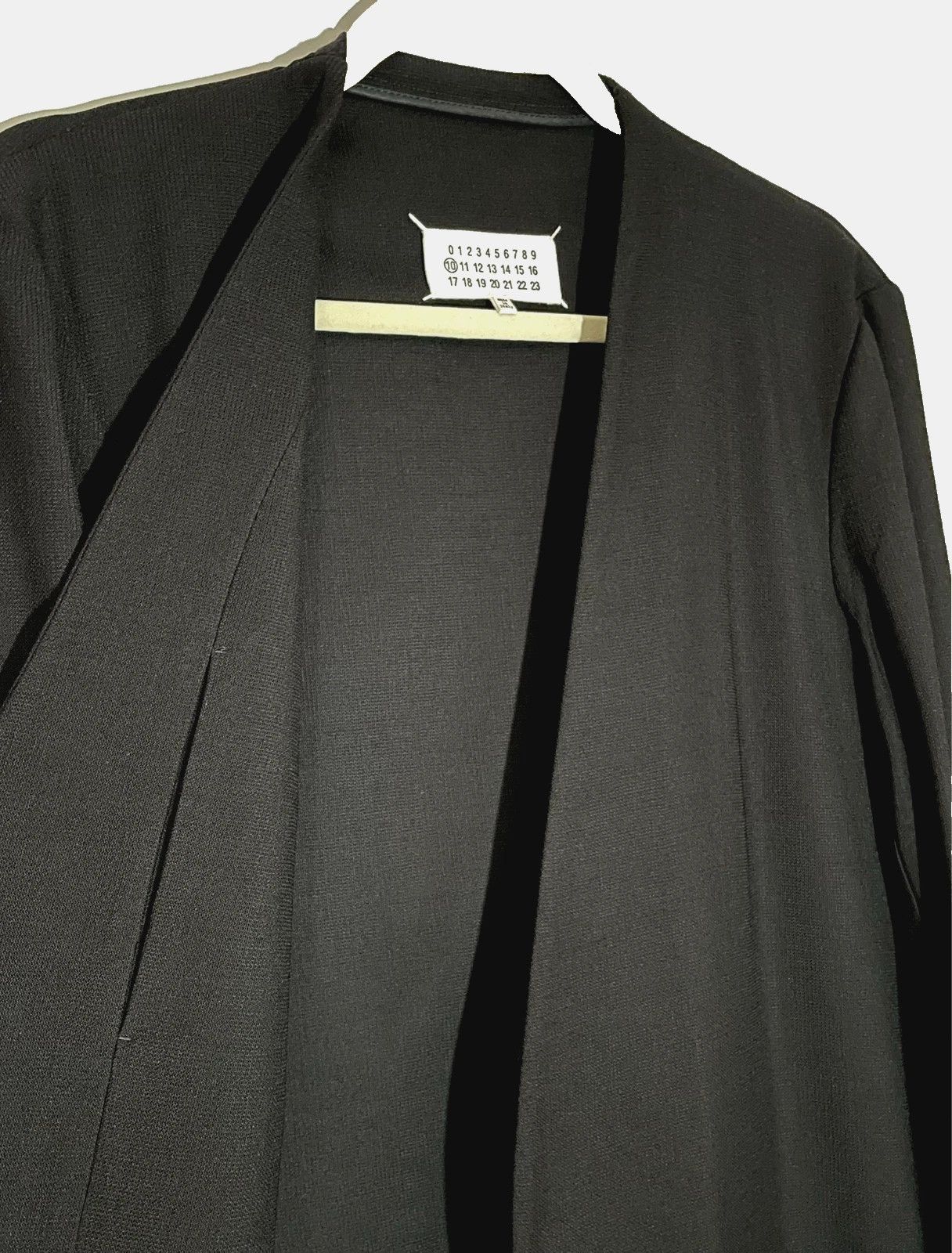 Maison Margiela Maison Margiela Collarless Virgin Wool Blazer Size 46R - 5 Thumbnail