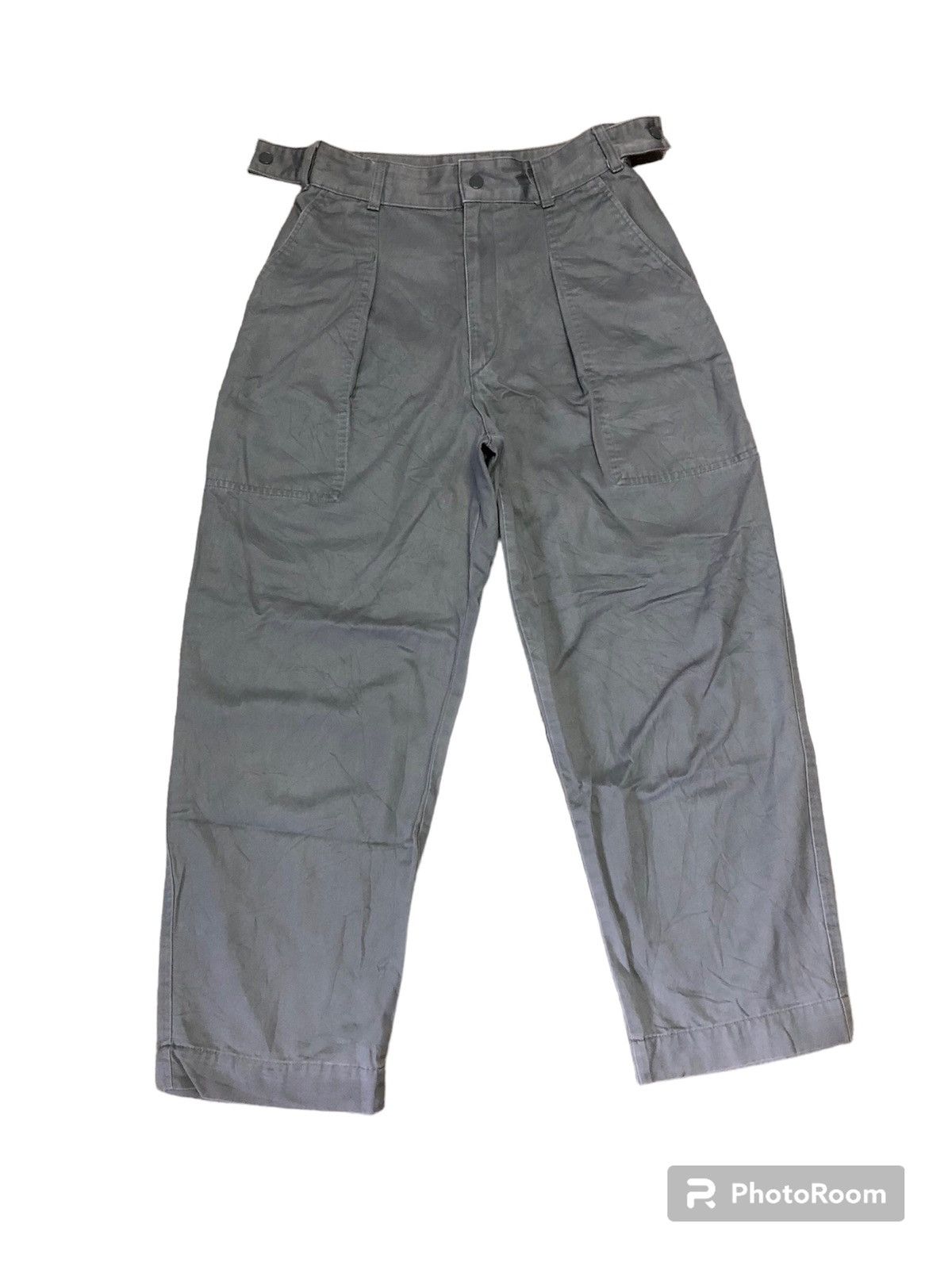 image of Archival Clothing Ut Baker Pants Baggy in Grey, Men's (Size 27)
