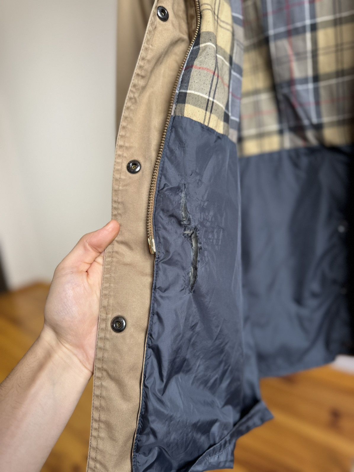 Barbour Barbour Waterproof Breathable Long Beige Jacket Coat Womens Size XXL / US 16-18 / IT 52-54 - 18 Thumbnail