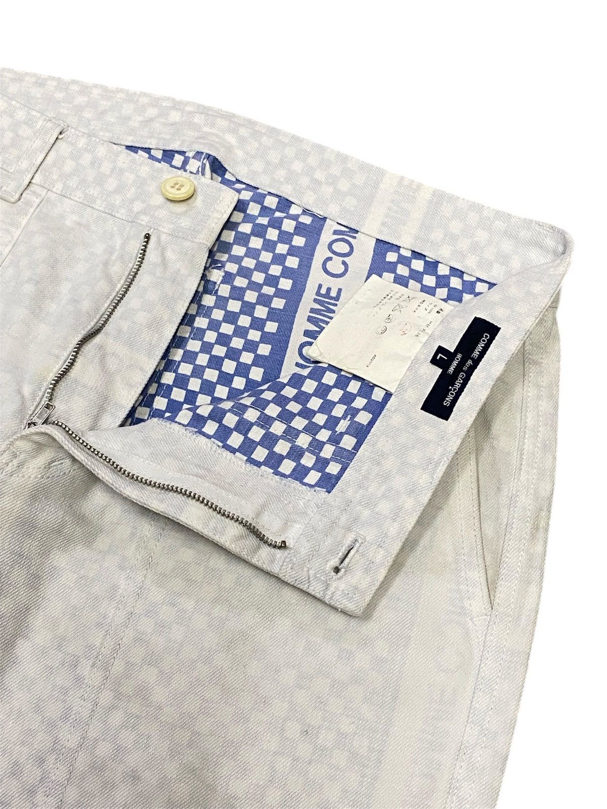 Comme des Garcons Homme Comme Des Garçons Homme AD2003 Chekerboard Denim Pants Size US 33 - 10 Thumbnail
