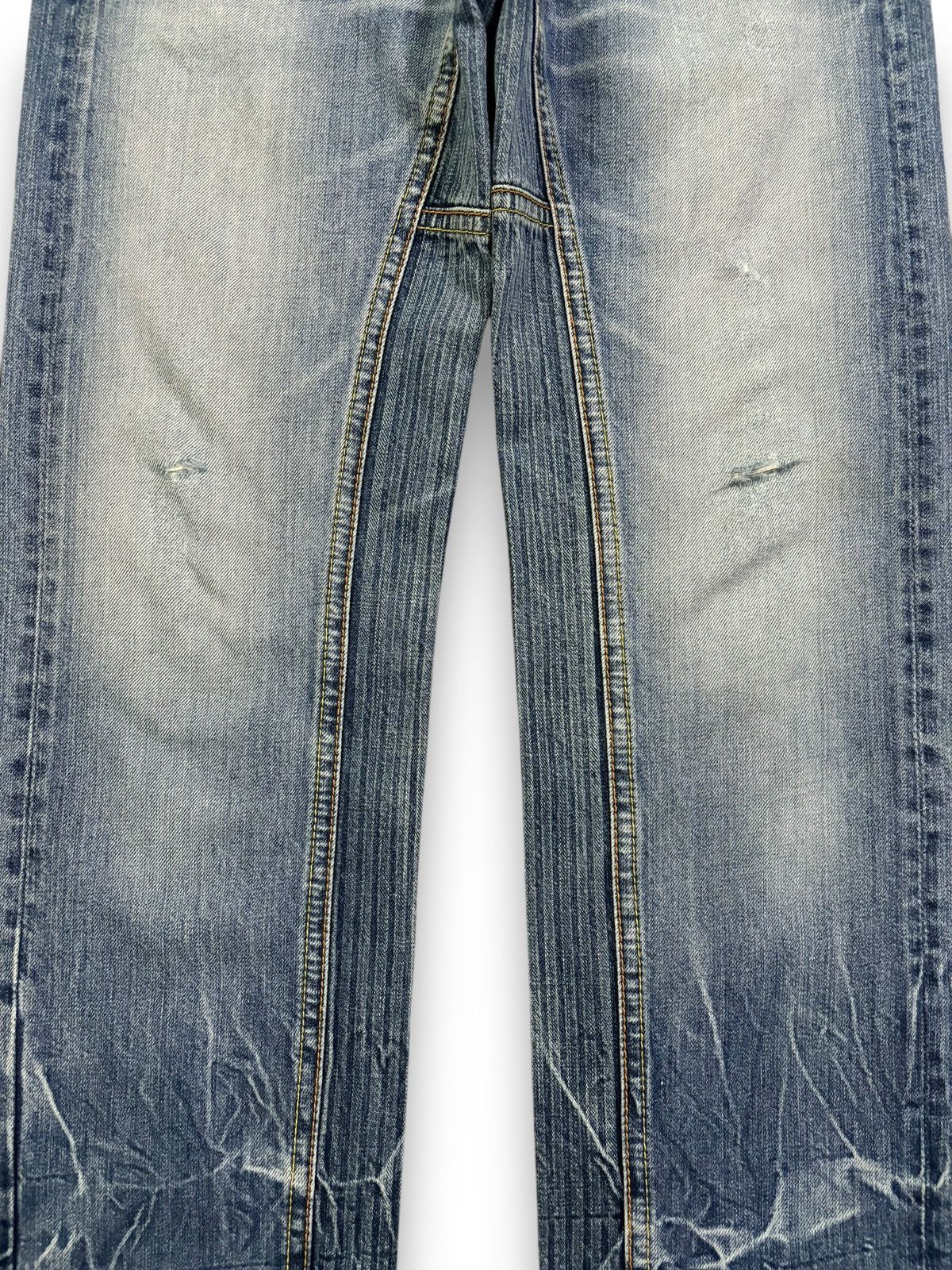 Japanese Brand Vintage Eternal Floral Cracked Washed Distressed Jeans Size US 30 / EU 46 - 6 Thumbnail