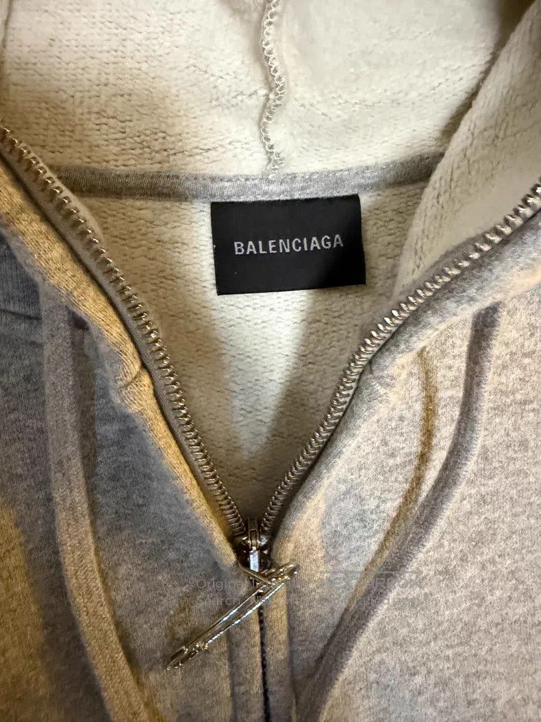 Balenciaga Balenciaga Alien Hooded Jacket with Zipper and Glow-in-the Size US S / EU 44-46 / 1 - 3 Thumbnail