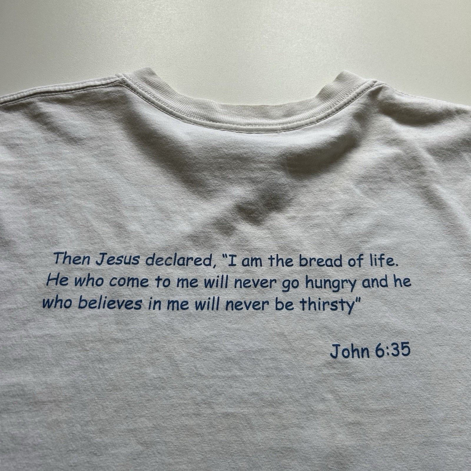 Gildan Vintage 90s Jesus Religion Shirt XL 90s Thirsty? Bible Verse Size US XL / EU 56 / 4 - 4 Thumbnail