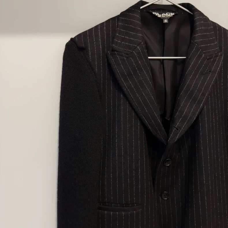 Comme des Garcons Comme des garcons black wool patchwork coat-2505 Size US S / EU 44-46 / 1 - 2 Thumbnail