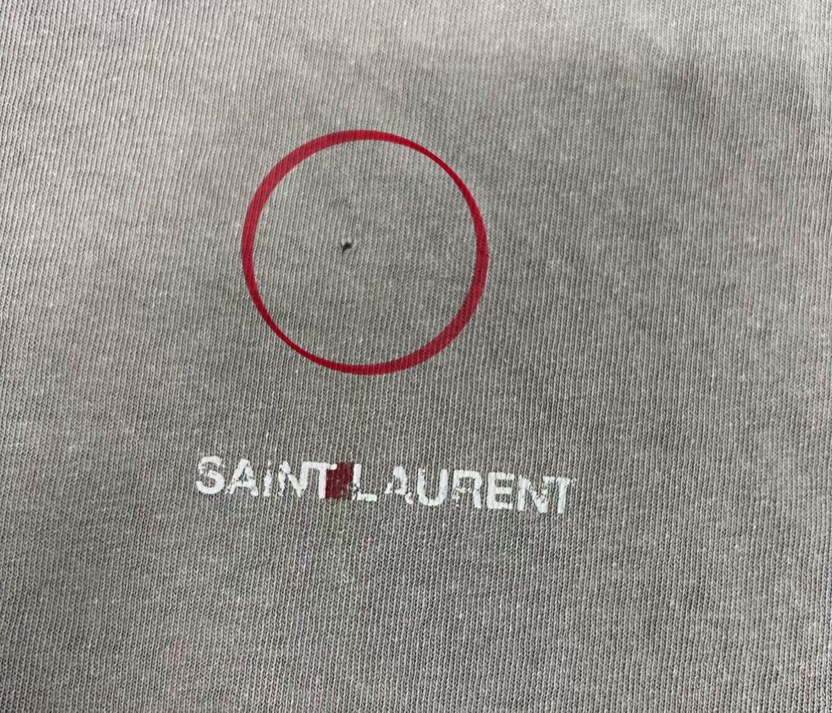 Saint Laurent Paris Saint Laurent Washed & Distressed Short Sleeve T-shirt J16 Size US L / EU 52-54 / 3 - 4 Thumbnail