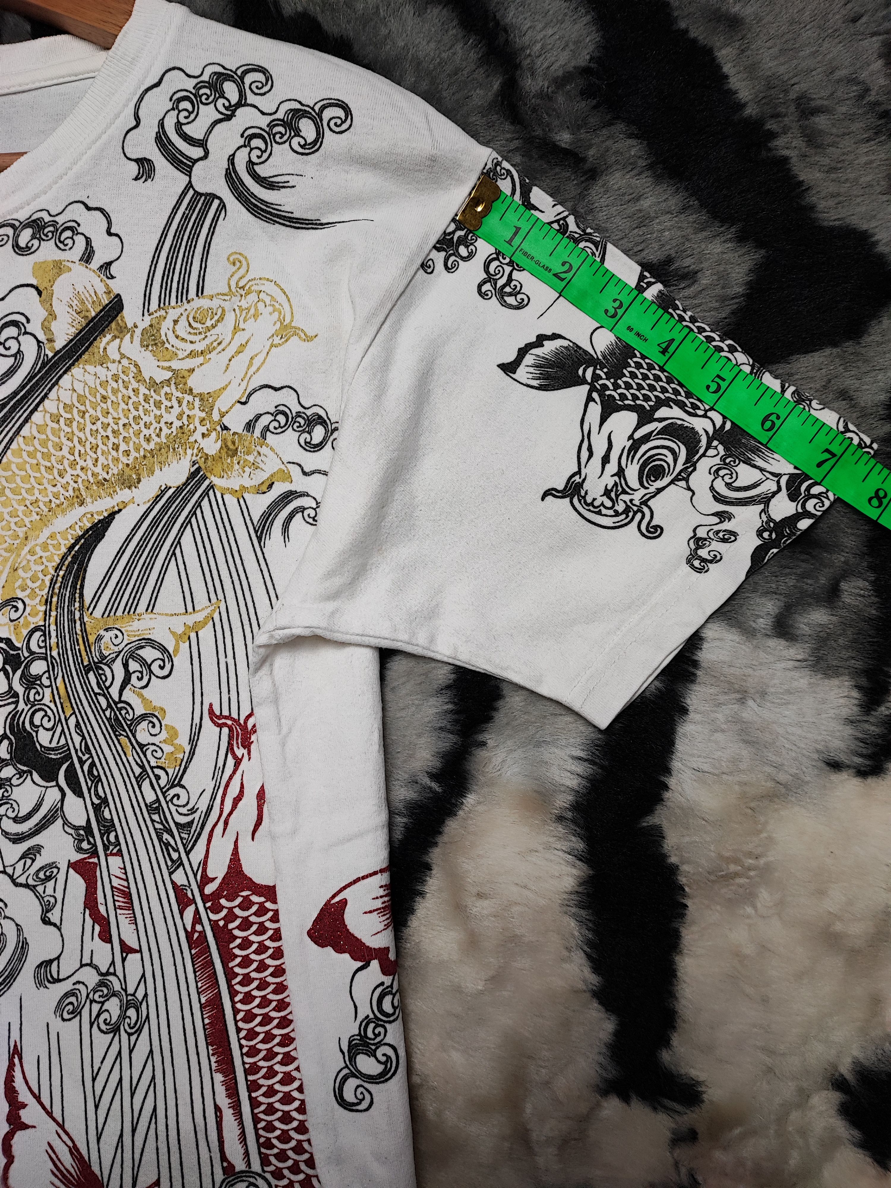 Number (N)ine Sukajan Tshirt Gold Fish Japan Size US M / EU 48-50 / 2 - 8 Thumbnail