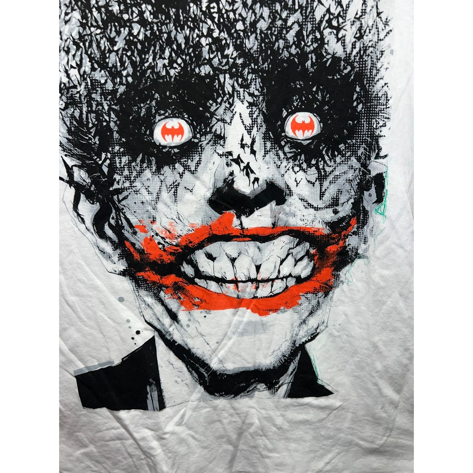 Vintage Batman The Joker Shirt White Graphic Tee Halloween NWT 2XL Size US XXL / EU 58 / 5 - 4 Thumbnail