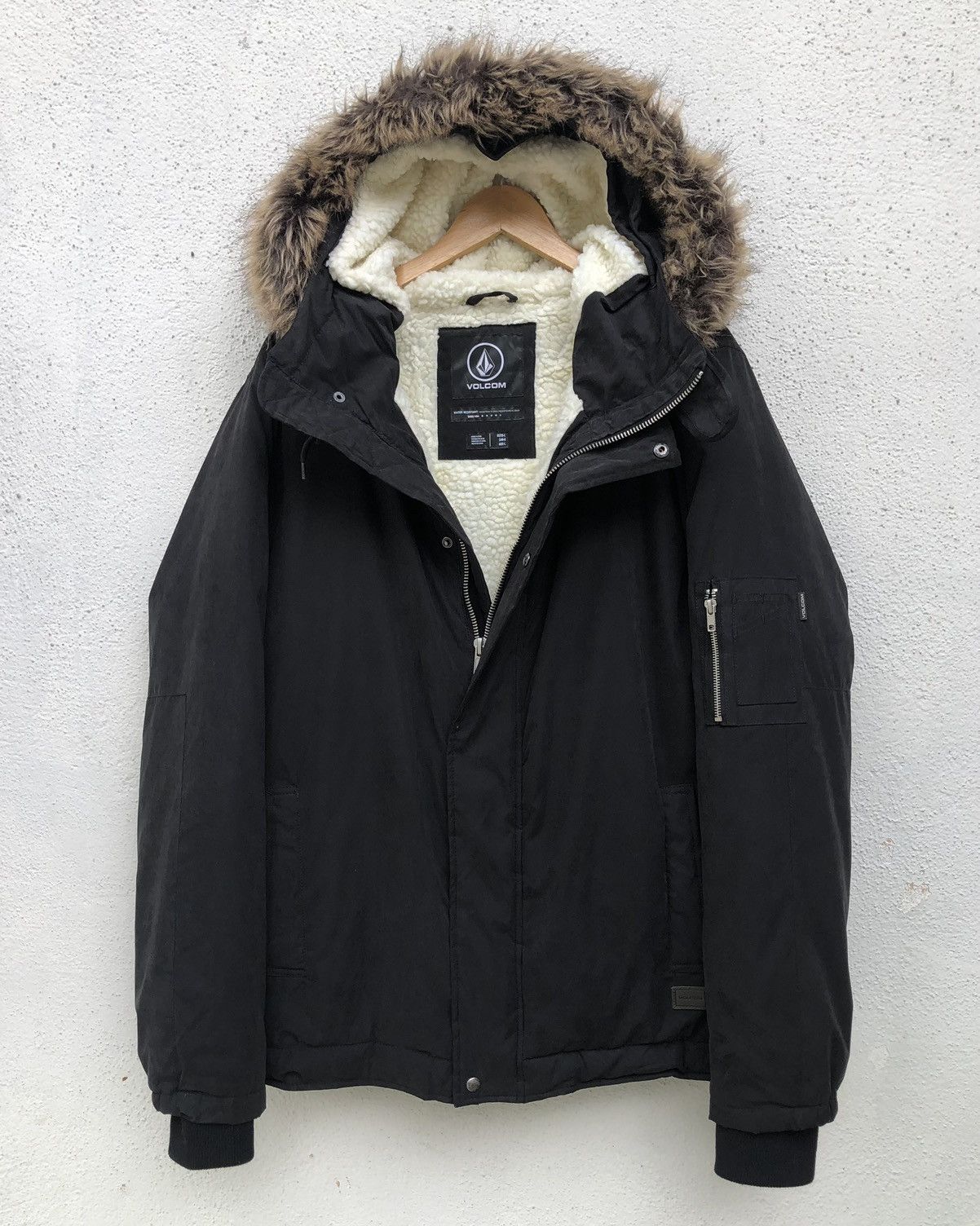 Volcom VOLCOM GOODMAN Lined Fleece Winter Coat Puffer Jacket Size US L / EU 52-54 / 3 - 7 Thumbnail