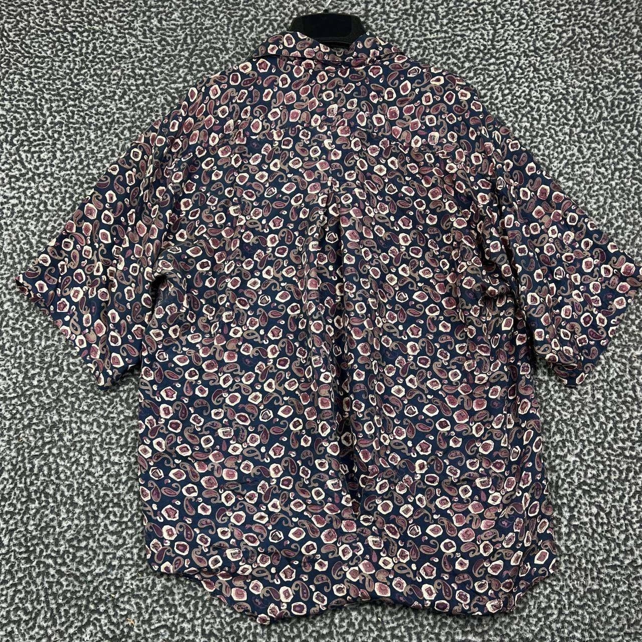 Other Vintage Bruno Button Up Shirt Women 6 Silk Abstract Paisley Size M / US 6-8 / IT 42-44 - 2 Thumbnail
