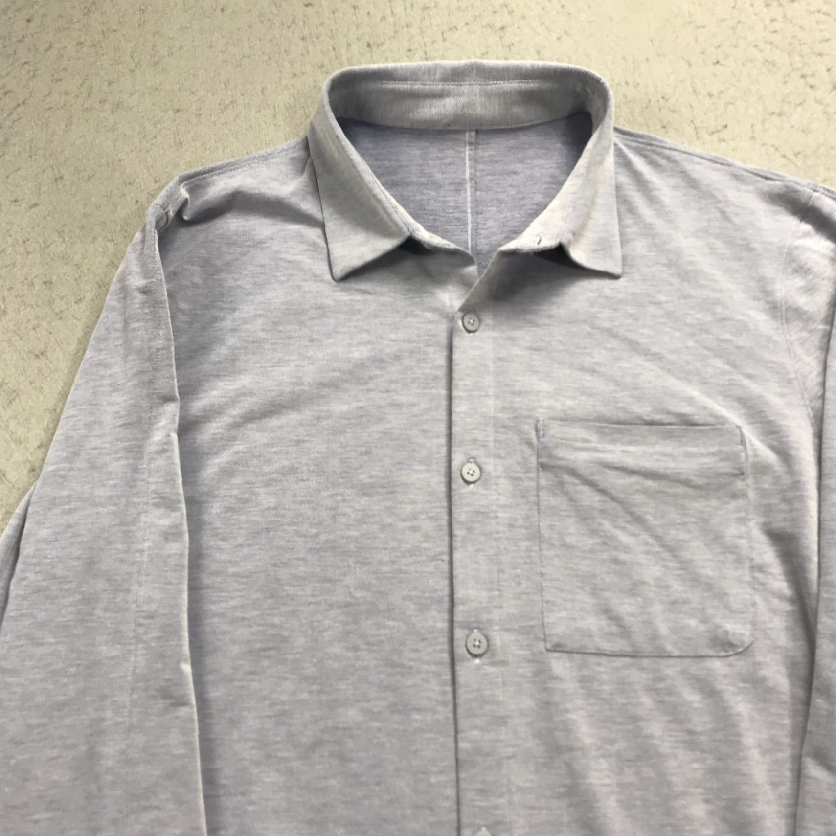 Lululemon Lululemon Shirt Mens Large Blue Cotton Blend Poplin Casual Button Size US L / EU 52-54 / 3 - 2 Thumbnail