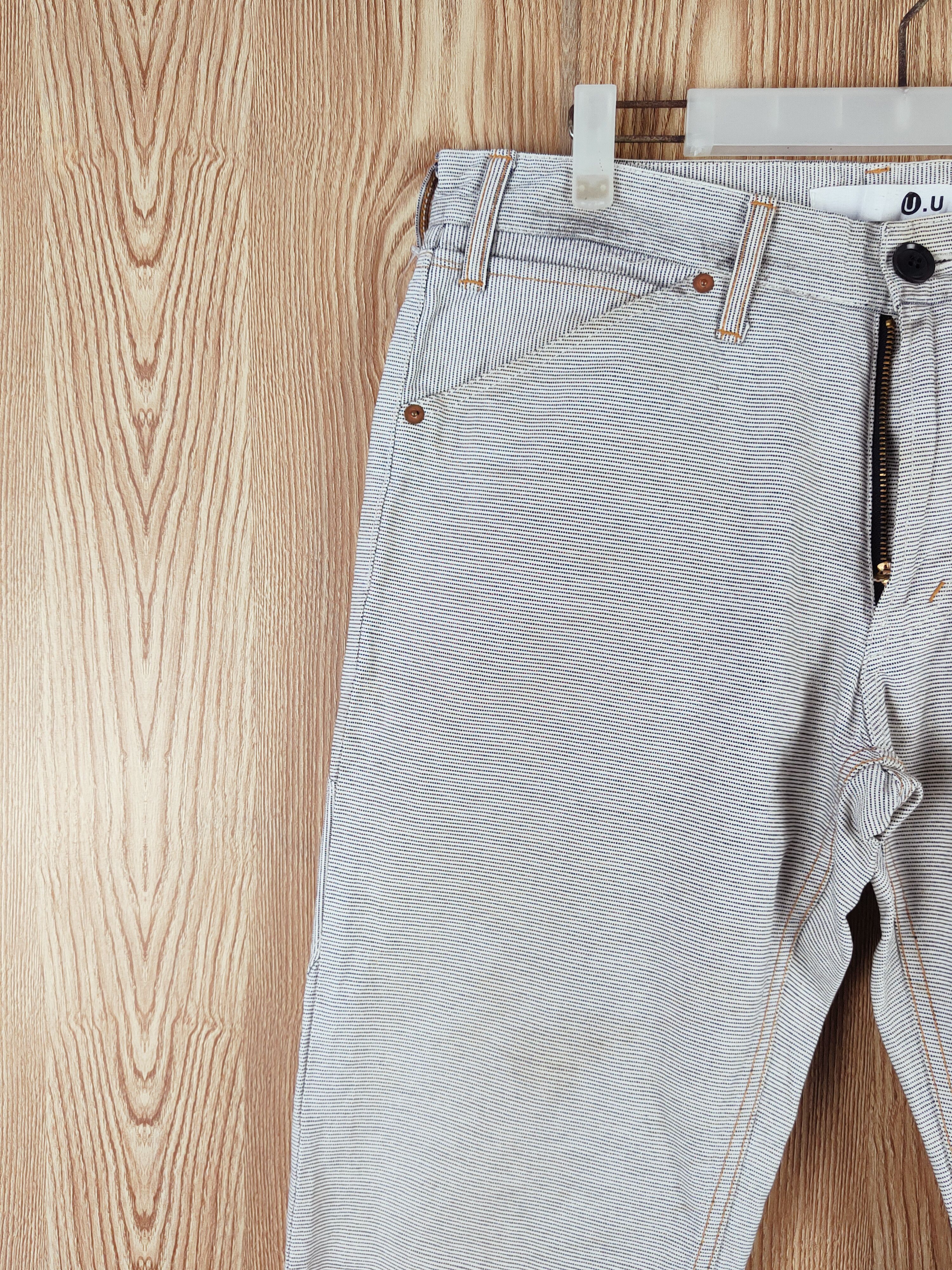 Japanese Brand U.U Black White Multipocket Casual Pants #W009 Size US 34 / EU 50 - 3 Thumbnail