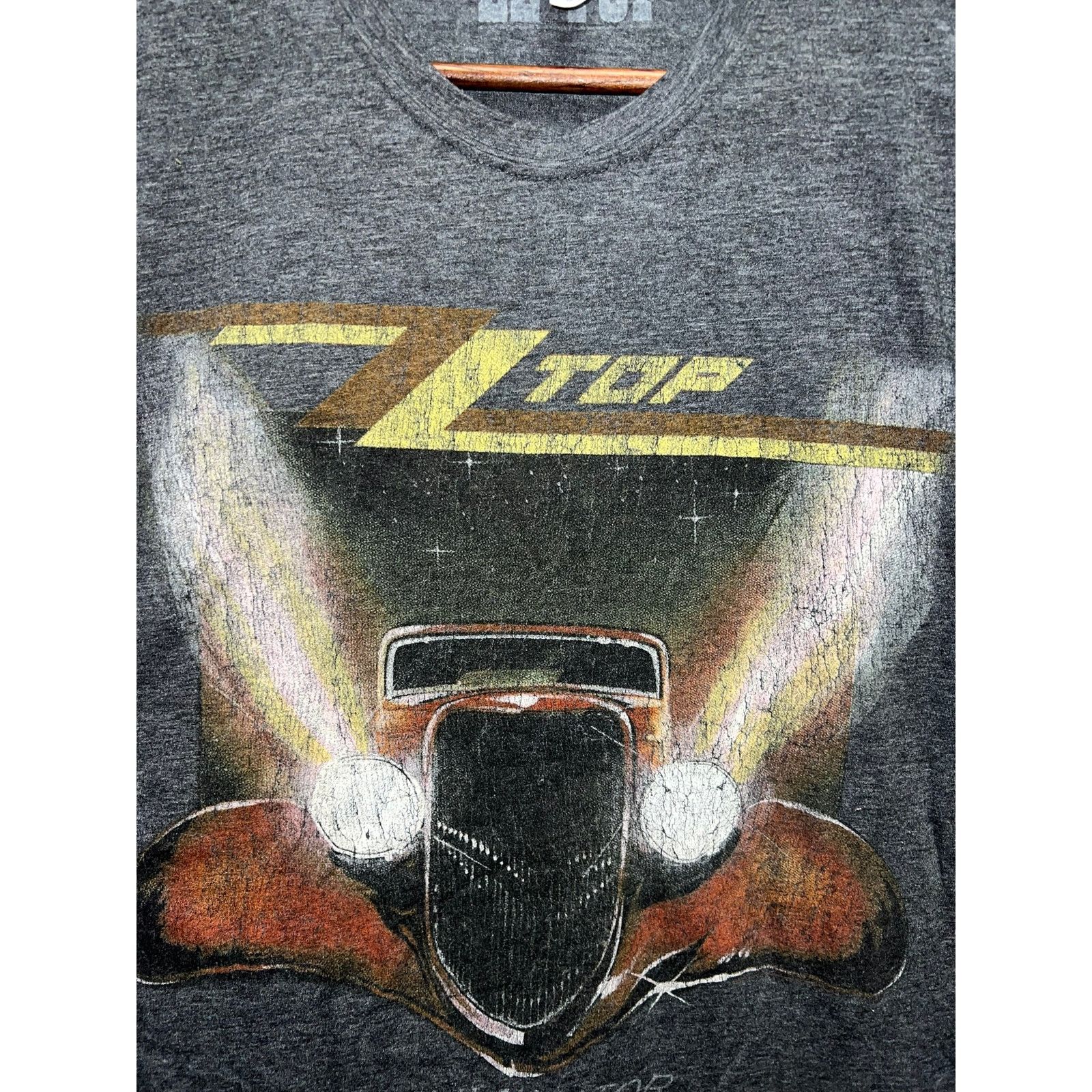 Next Level Apparel ZZ Top Shirt Eliminator Car Graphic Band Tour Gray Tee M Size US M / EU 48-50 / 2 - 4 Thumbnail