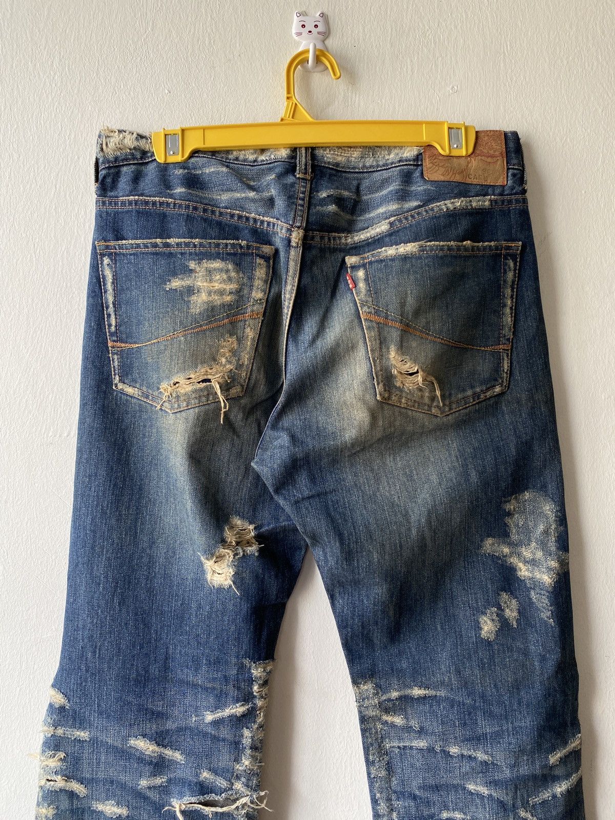 Japanese Brand Japanese Brand Made In Heaven Distressed Denim Size US 30 / EU 46 - 8 Thumbnail
