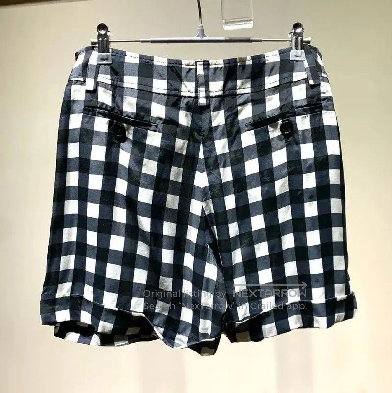Moschino Moschino Black Gingham Women's Shorts . Size 28" / US 6 / IT 42 - 7 Thumbnail