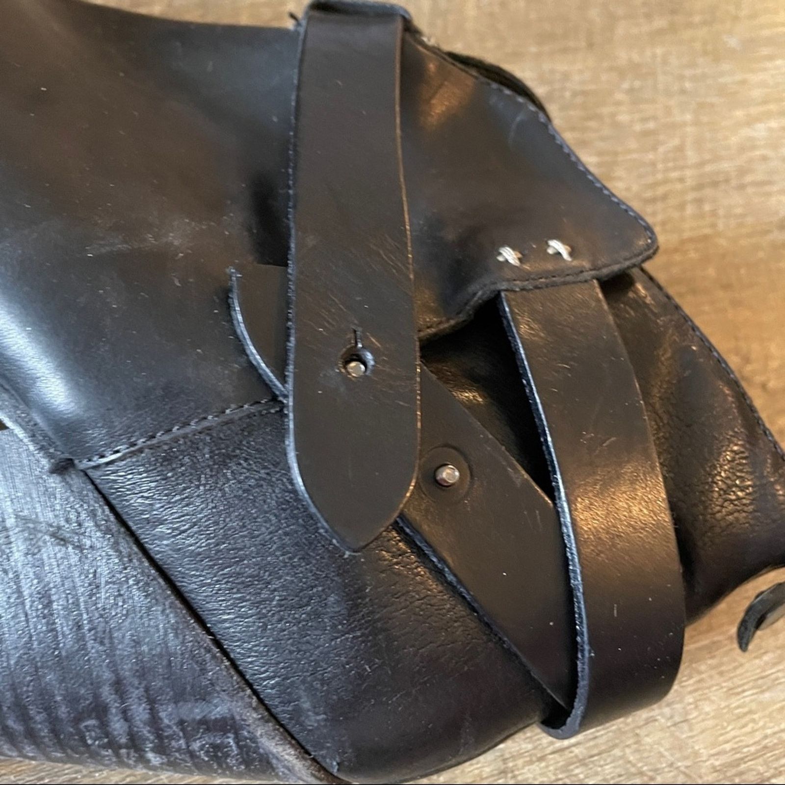 Rag & Bone Rag & Bone Harrow Black Leather Ankle Boots Sz 40 Size US 10 / IT 40 - 14 Thumbnail