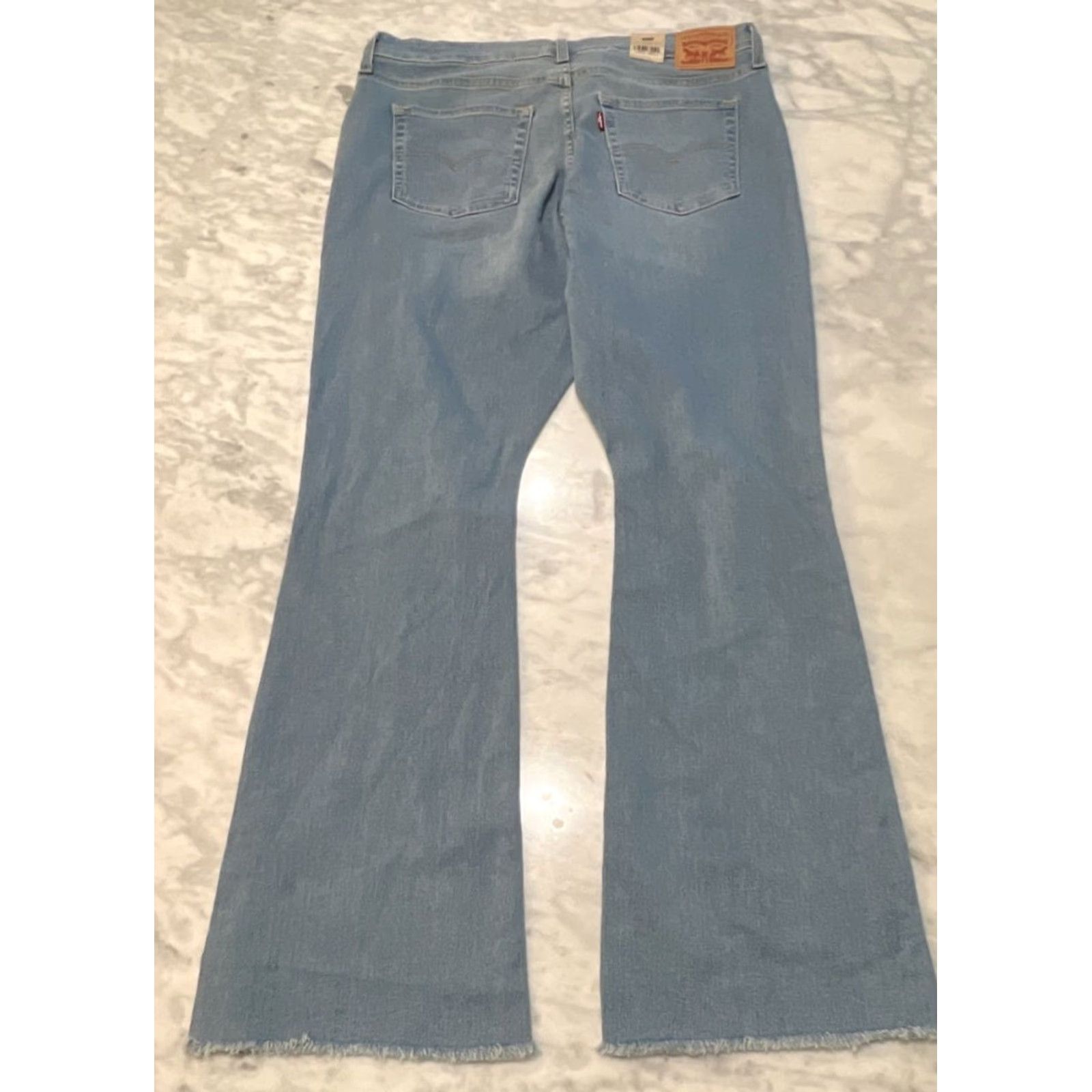 Levi's VINTAGE LEVI'S 726 Jeans Women’s Size 34 x 32 Flare Slim High Rise Blue Stretch NWT Size 24" / US 00 / IT 34 - 4 Thumbnail