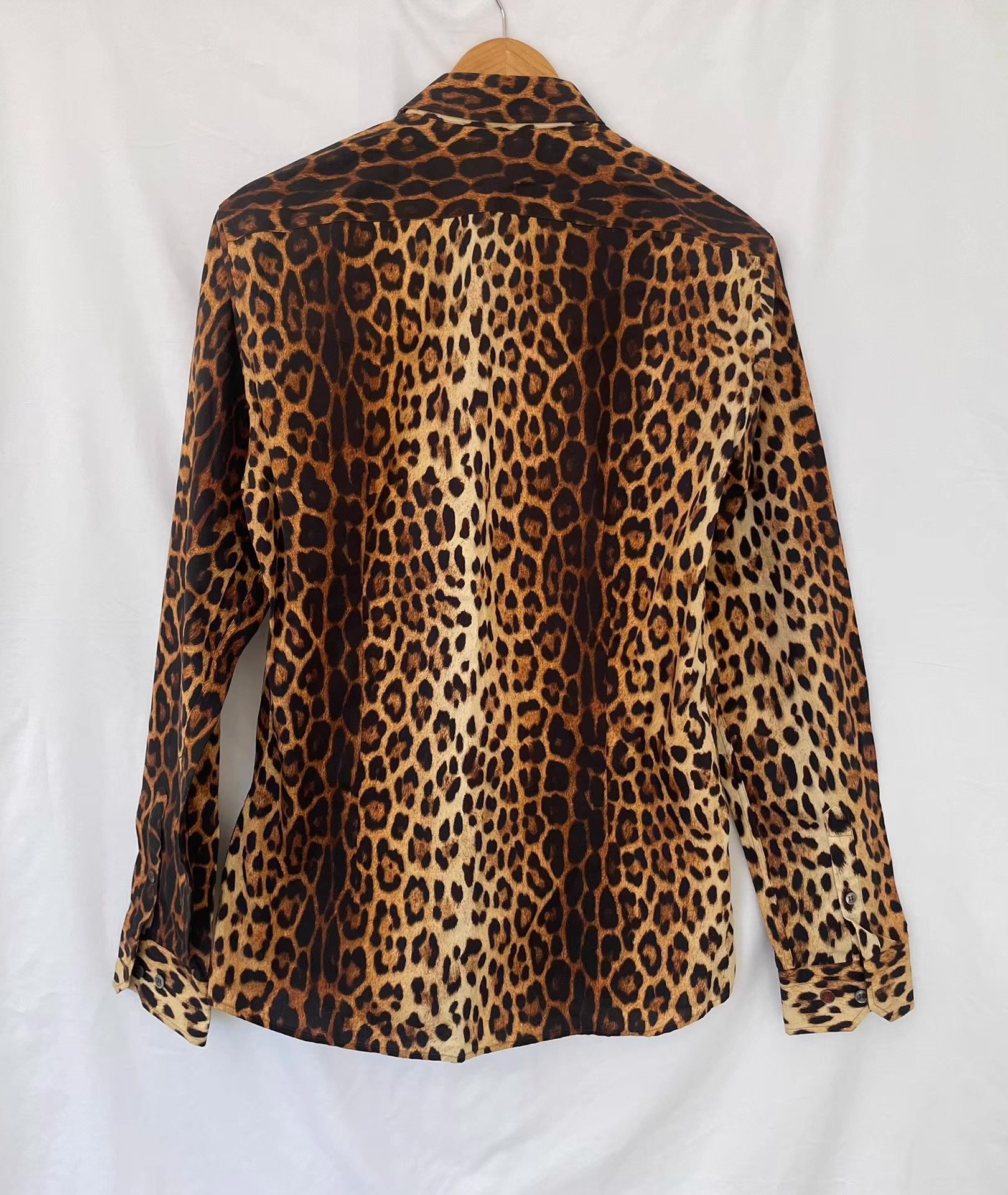 Moschino Moschino Men's Leopard Print Shirt Ｑ21 Size US M / EU 48-50 / 2 - 2 Thumbnail