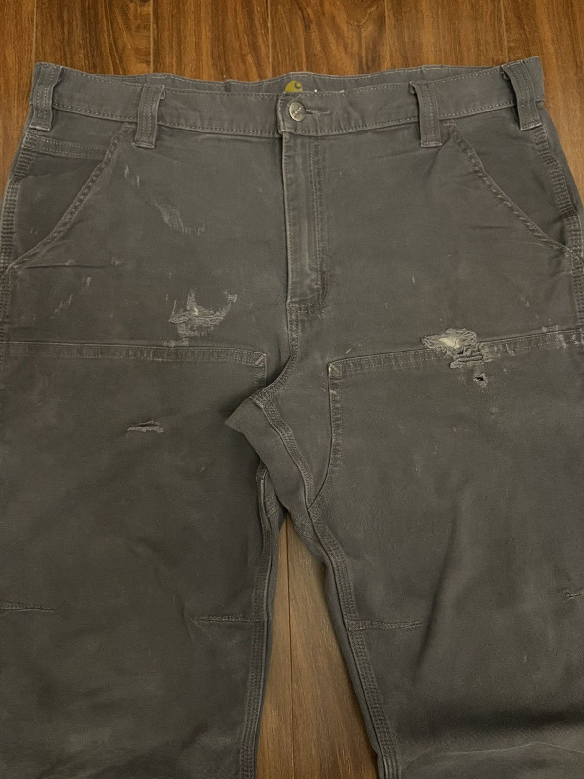 Carhartt Vintage Thrashed Carhartt Double Knee Carpenter Pants Size US 36 / EU 52 - 3 Thumbnail