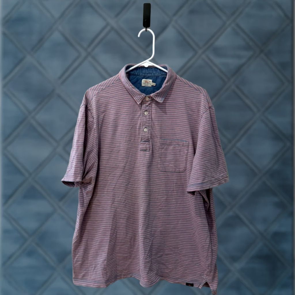 Faherty Faherty Polo Shirt Men’s 2XL XXL Striped Pima Cotton Size US XXL / EU 58 / 5 - 1 Thumbnail