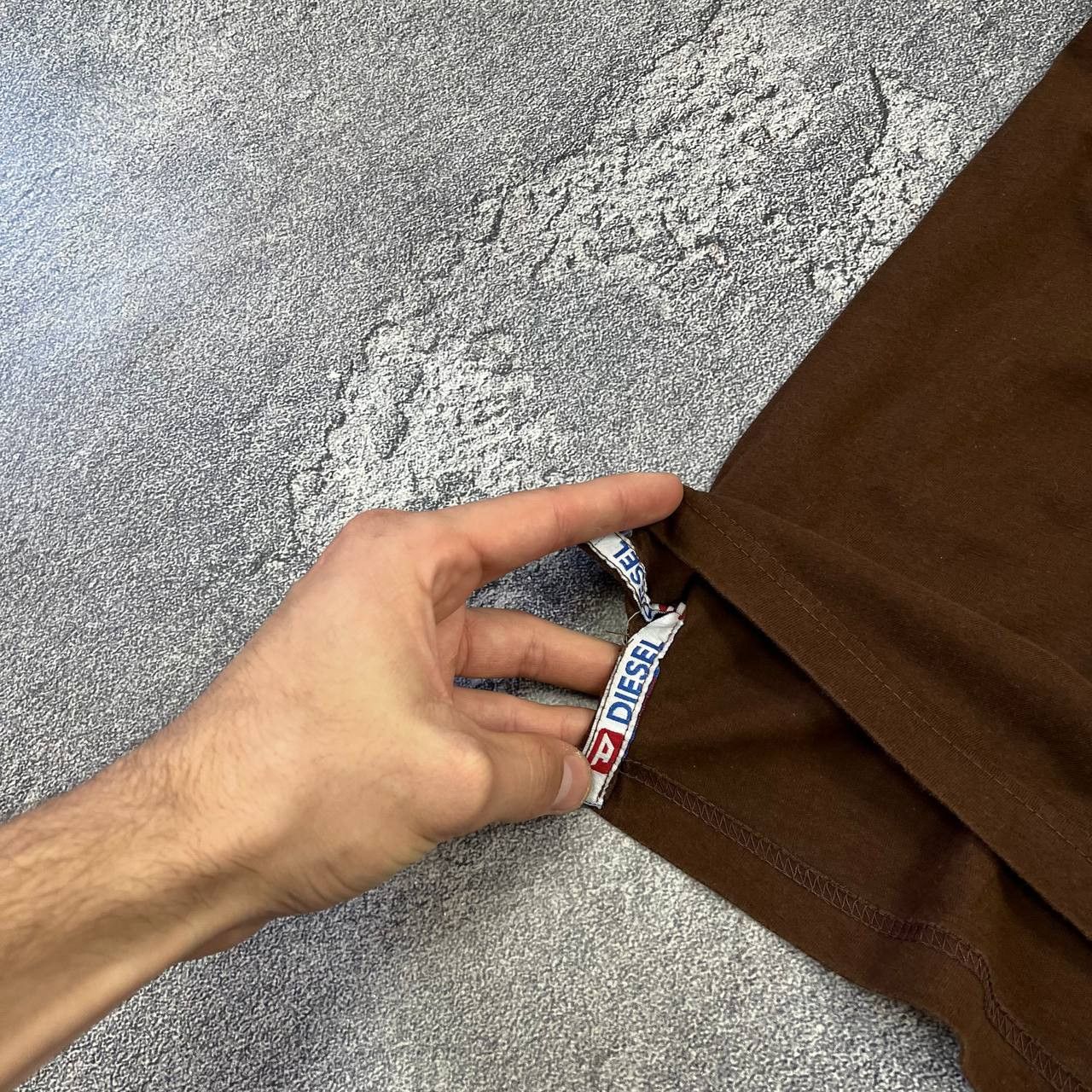 Diesel Vintage Diesel Denim Division 90s Big Logo Brown T-Shirt Size US L / EU 52-54 / 3 - 13 Thumbnail
