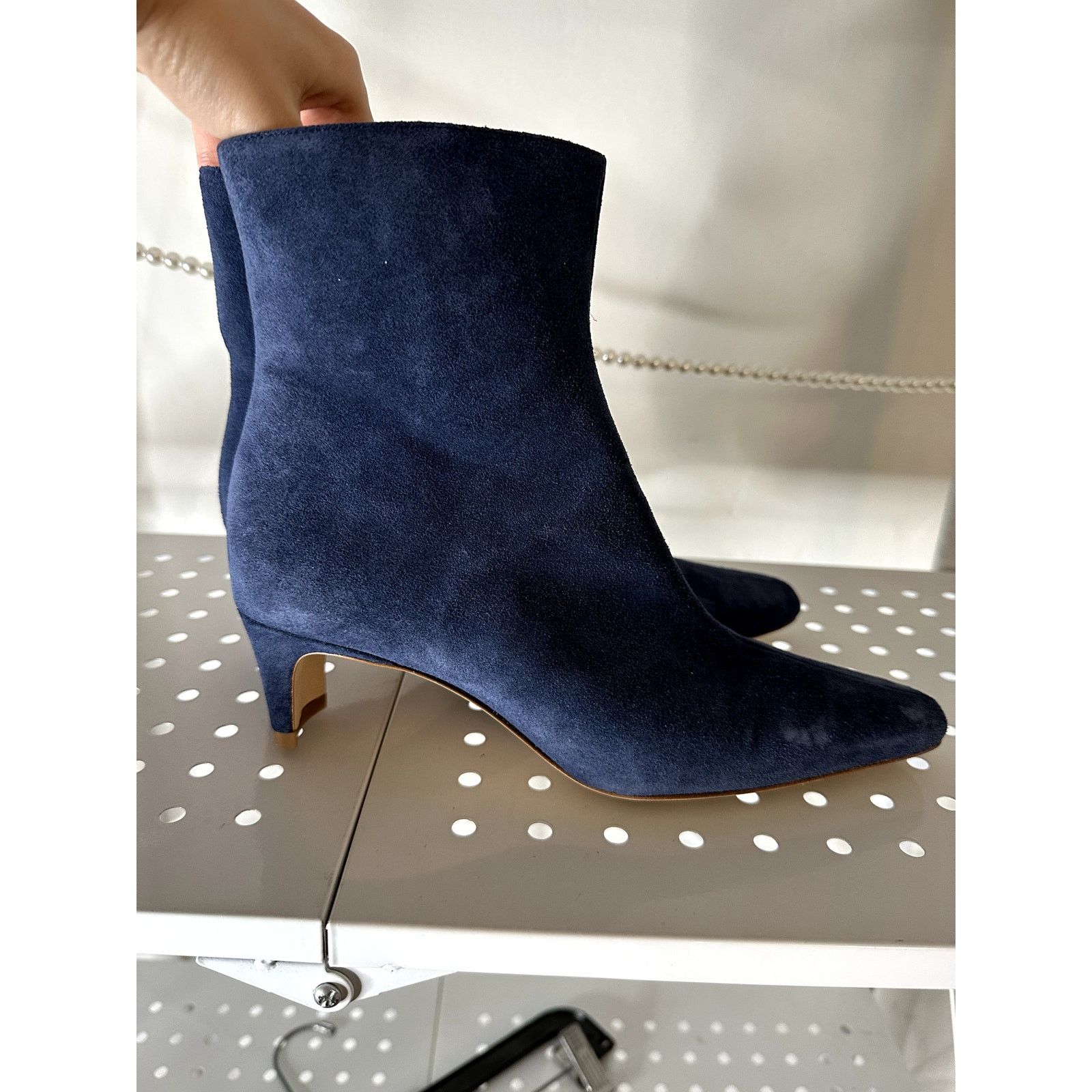 Staud STAUD Wally Ankle Boot Black Suede 38 Size US 7 / IT 37 - 3 Thumbnail