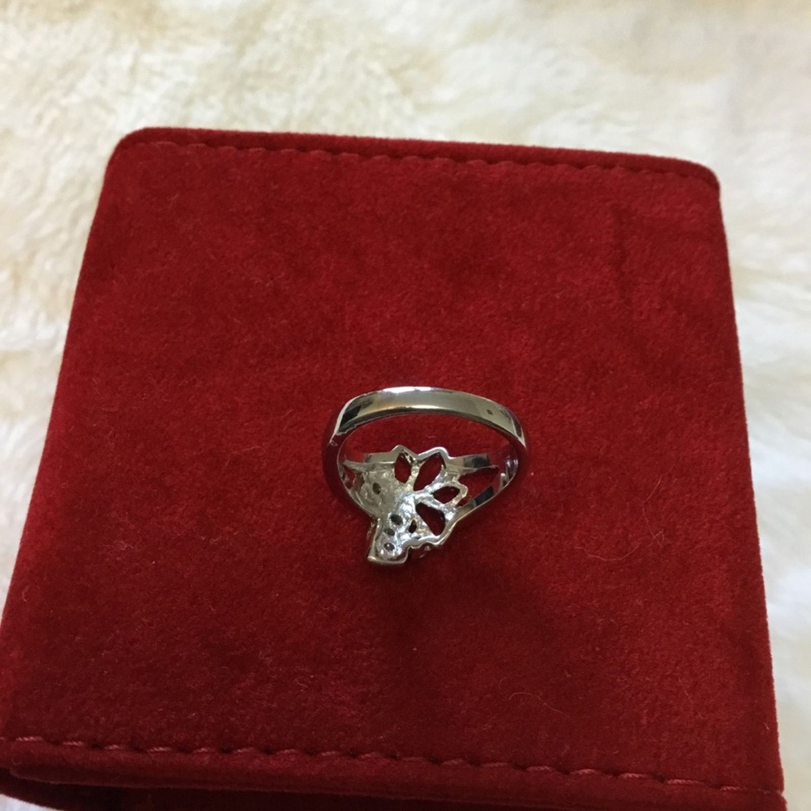 Other Sterling Silver Flower Ring Size ONE SIZE - 2 Thumbnail