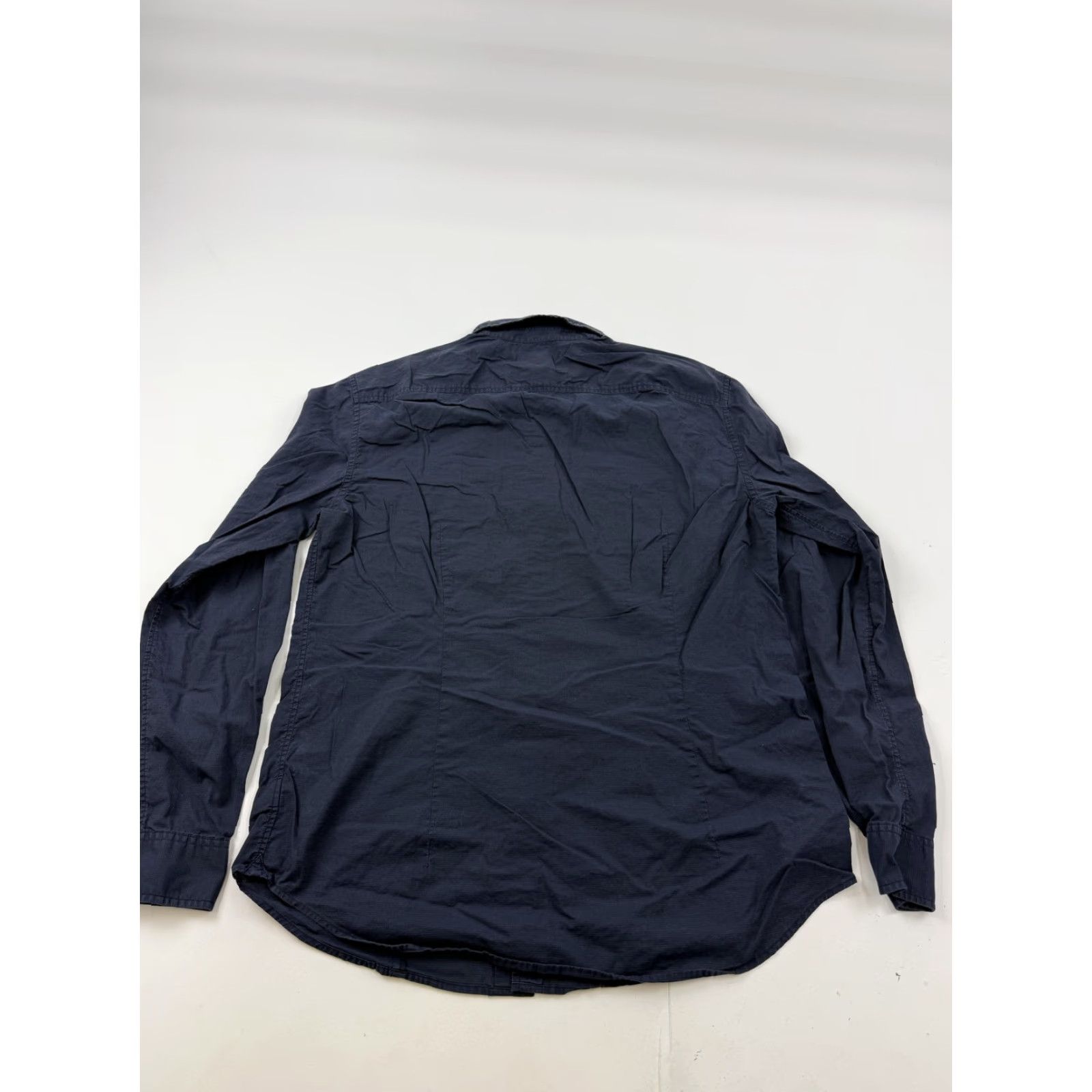 John Varvatos John Varvatos Shirt Mens L Blue Solid Long Sleeve Button Up Pockets Casual Size US L / EU 52-54 / 3 - 6 Thumbnail