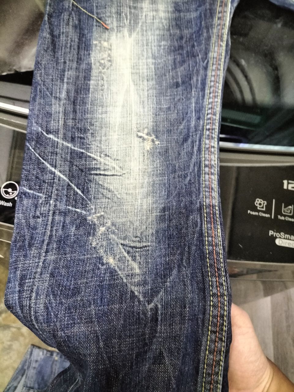 If Six Was Nine FLARE LOLITA Rare Faded distressed Jeans Size 28" / US 6 / IT 42 - 9 Thumbnail