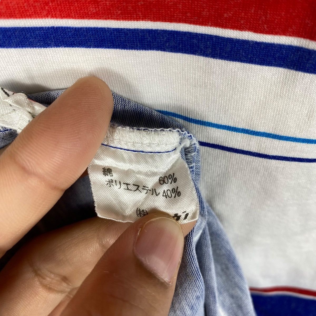 RENOWN Vintage 70's ARNOLD PALMER RENOWN Tri-Colours Striped Polo Size US M / EU 48-50 / 2 - 6 Thumbnail