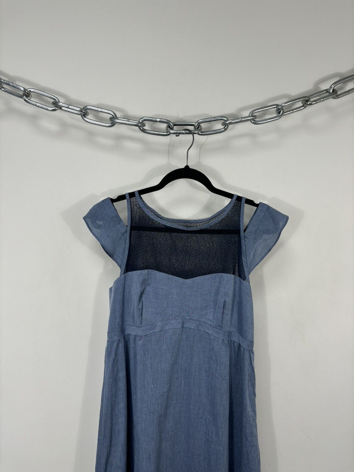 Cop Copine Cop Copine Salix Robe NWT Women’s Lined Blue Midi Dress Size M / US 6-8 / IT 42-44 - 3 Thumbnail