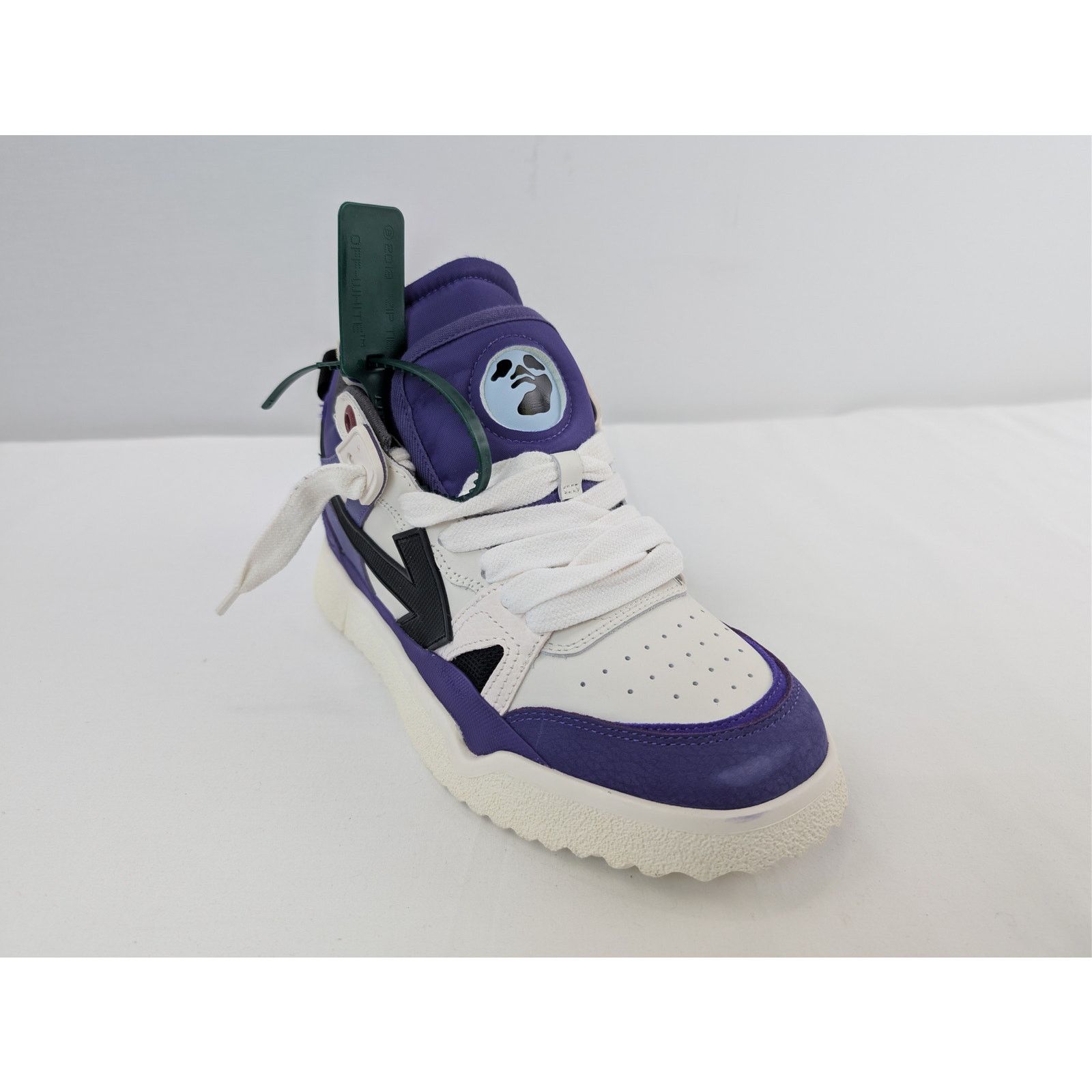 Off-White o1rshd1 Mid Top Sponge Sneakers in Purple/Black Size US 7 / EU 40 - 3 Thumbnail
