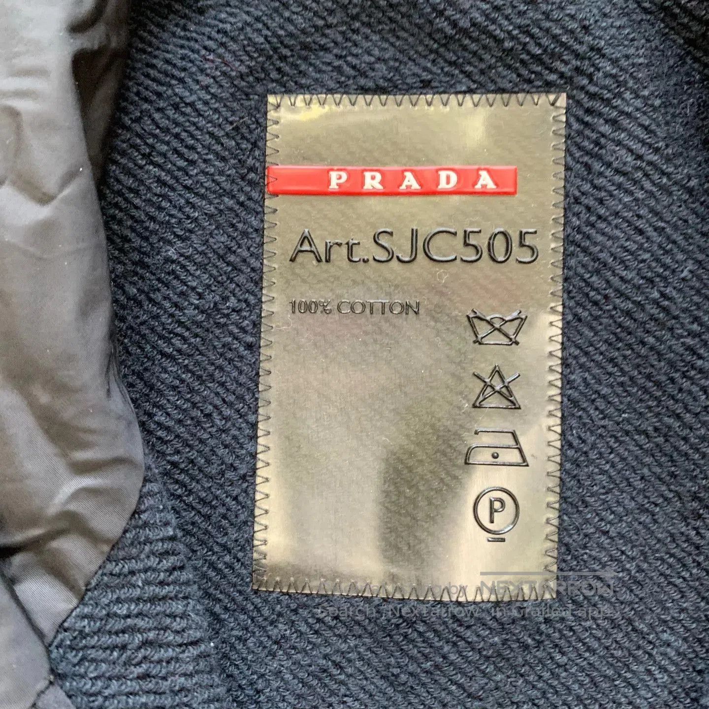 Prada Black Zip-Up Hoodie with Contrast Sleeves. Size US L / EU 52-54 / 3 - 4 Thumbnail