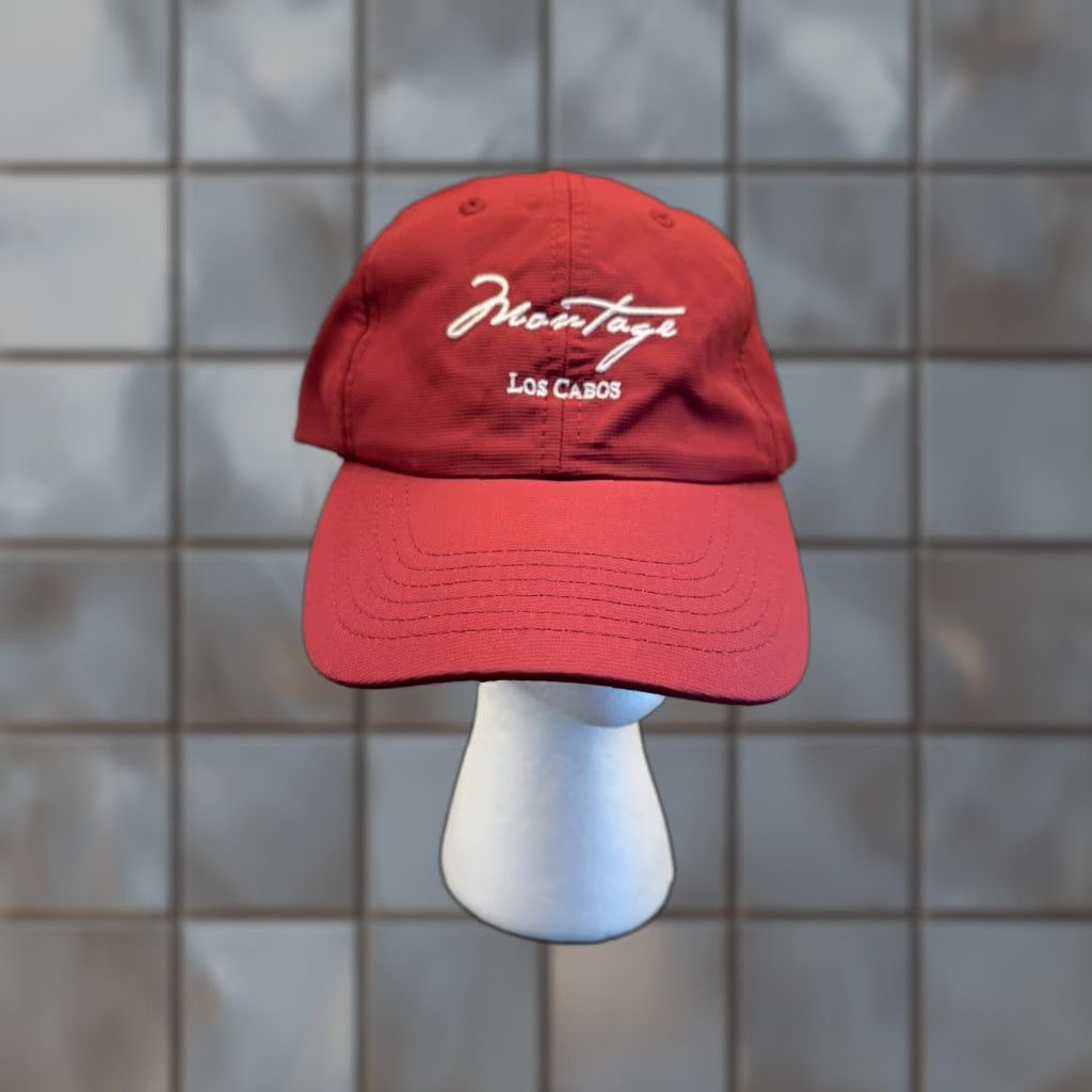 Imperial Imperial Montage Los Cabos Hat Mens One Size Red Strapback Adjustable Tennis Golf Size ONE SIZE - 1 Thumbnail