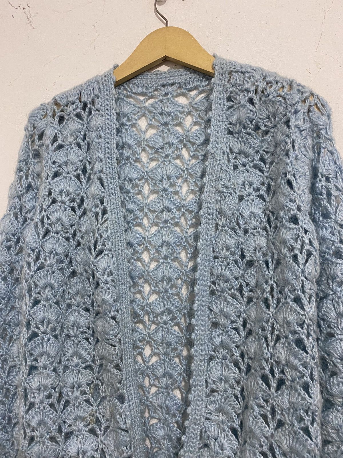 Issey Miyake × Japanese Brand Japanese fishnet mohair knitted cardigan issey styled Size US M / EU 48-50 / 2 - 2 Thumbnail