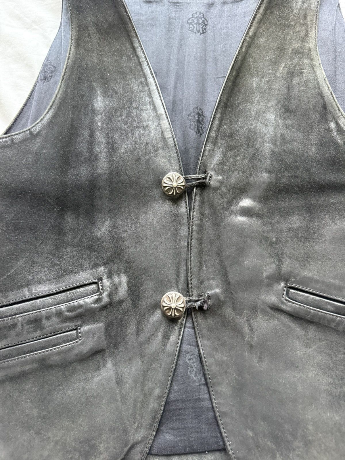 Chrome Hearts Chrome Hearts Suede Vest Size US M / EU 48-50 / 2 - 3 Thumbnail