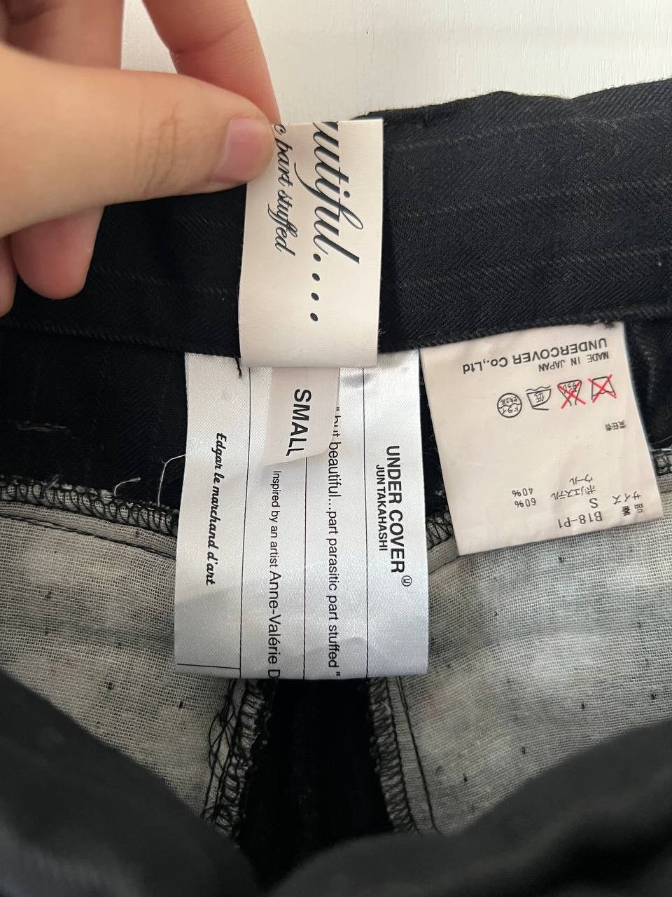 Undercover AW04 Undercover But Beautiful Pinstripe Multi Button Pants Size US 28 / EU 44 - 11 Thumbnail