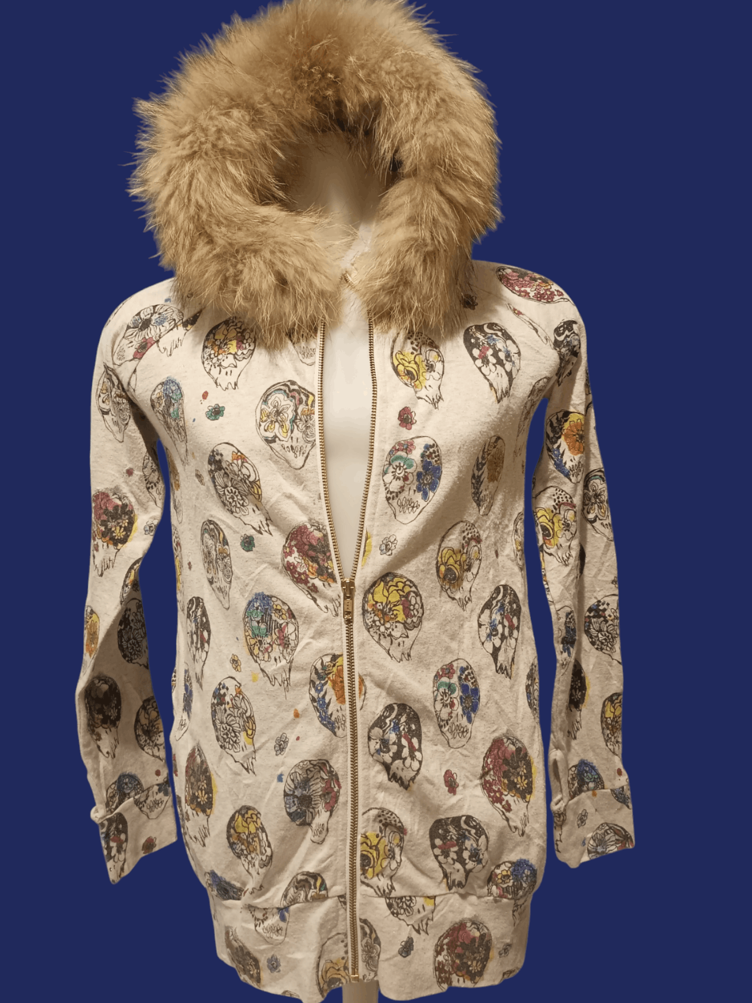 If Six Was Nine × Japanese Brand × Le Grande Bleu (L.G.B.) SCOLAR Skulls Fur Hoodie Size US M / EU 48-50 / 2 - 5 Thumbnail