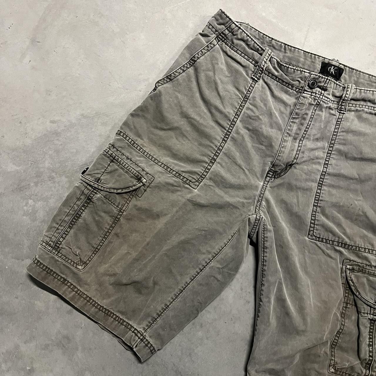 Calvin Klein Crazy Vintage Y2K/2000s Baggy Grunge Skater Style Calvin Klein grey Cargo Pants! Size US 36 / EU 52 - 2 Thumbnail