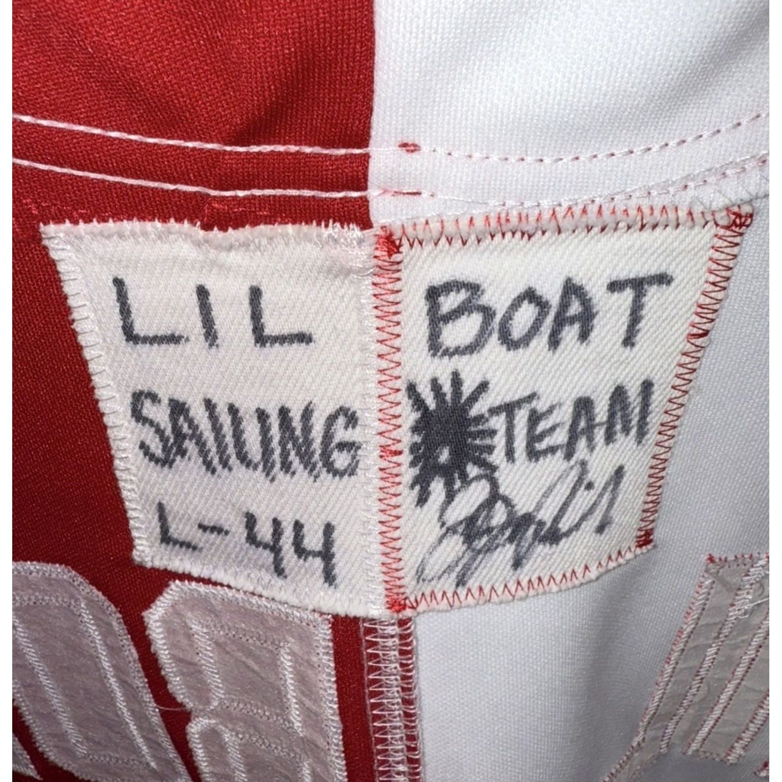 Vintage Lil Yachty Sailing Team Baseball Jersey T-Shirt Size L RED Men RARE Size US L / EU 52-54 / 3 - 7 Thumbnail