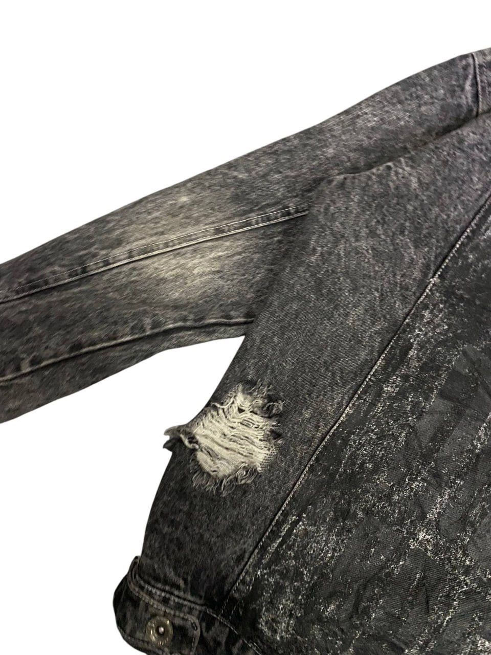If Six Was Nine Washed Distressed Black Vintage Style Button Up Long Sleeve Size US M / EU 48-50 / 2 - 8 Thumbnail