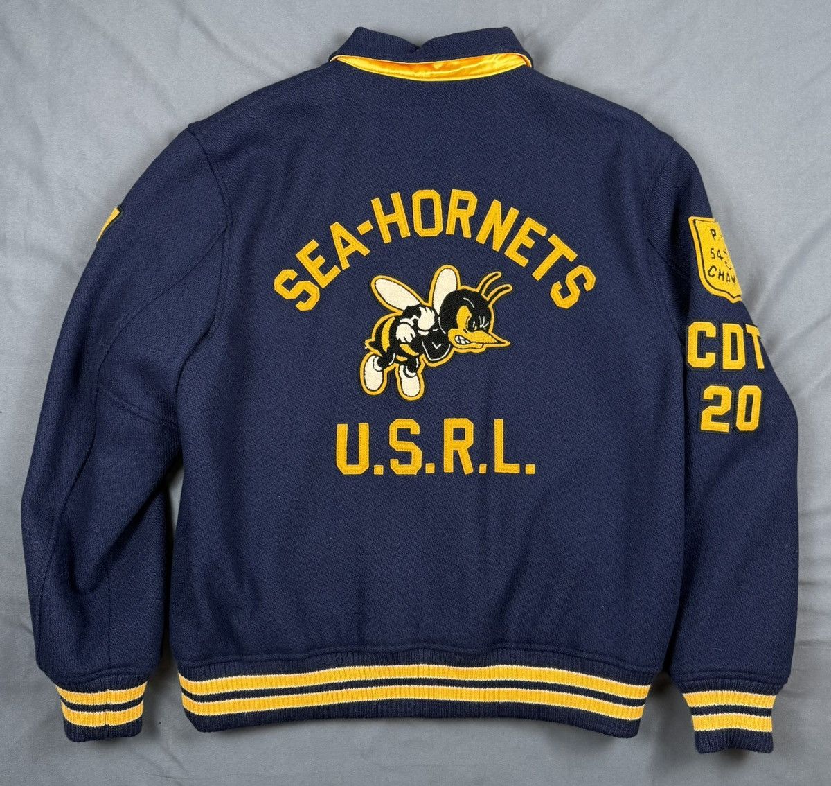 Polo Ralph Lauren Polo Ralph Lauren Sea Hornets Letterman Reversible Jacket XL Size US XL / EU 56 / 4 - 14 Thumbnail