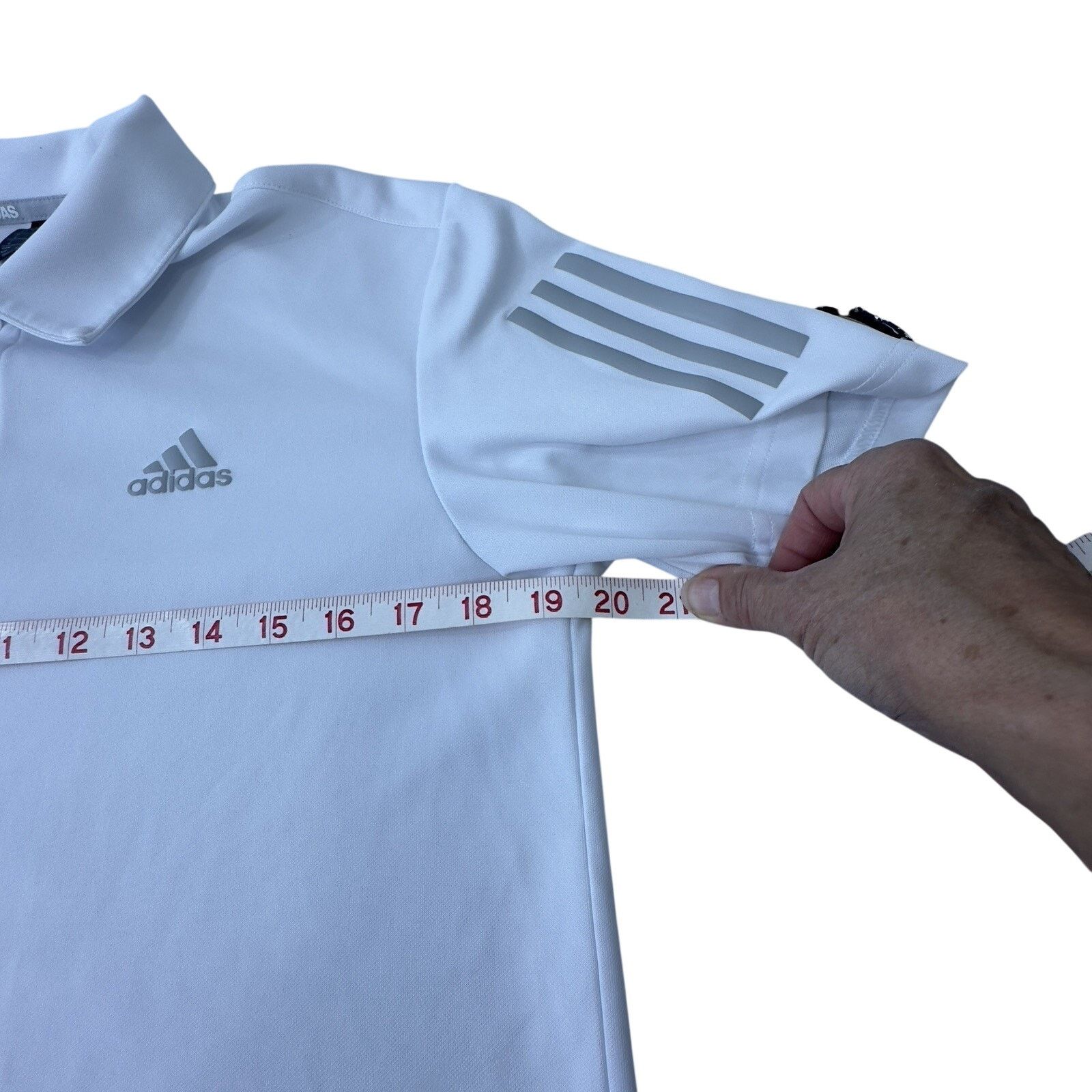 Adidas Adidas 3 Stripe Men’s Size S Button Short Sleeve Golf Shirt Size US S / EU 44-46 / 1 - 3 Thumbnail