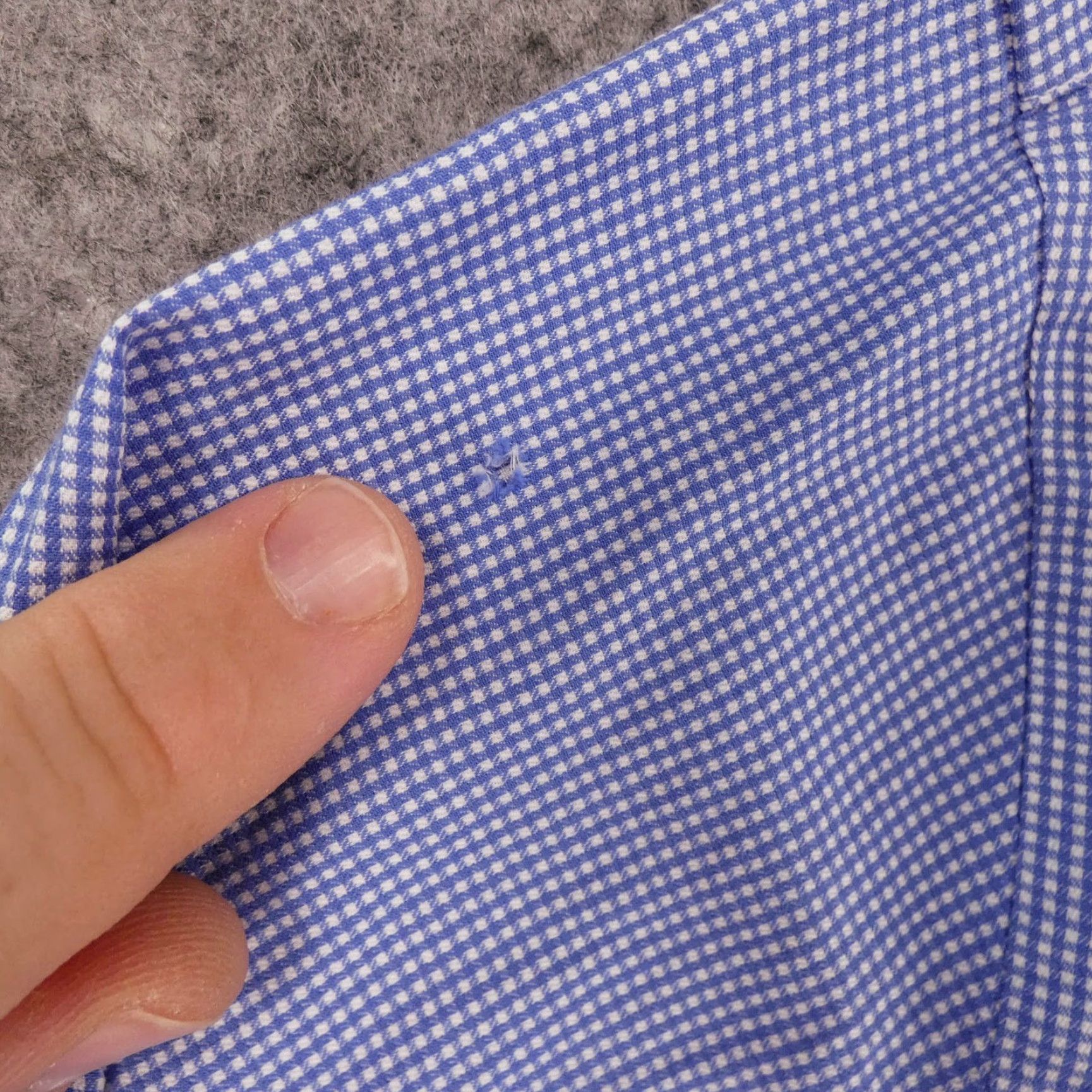 Peter Millar Peter Millar Shirt Mens 17 Large Long Sleeve Button-Up Blue White Check Size US L / EU 52-54 / 3 - 3 Thumbnail