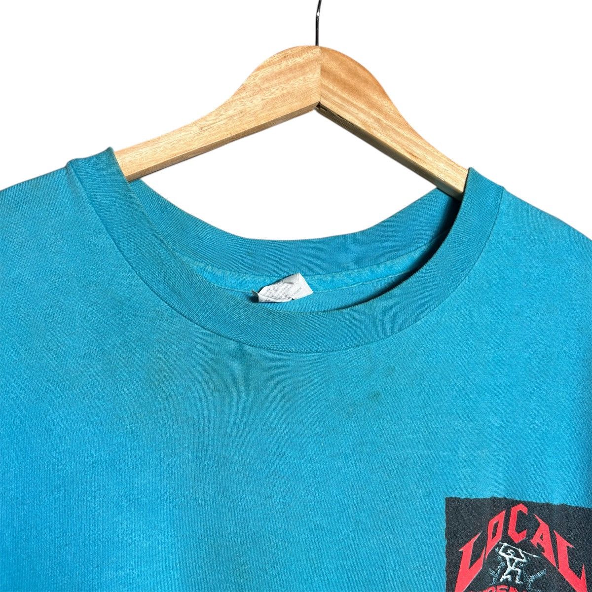 Vintage Vintage 90s Dread Lion Local Strength Graphic T-Shirt Size US XL / EU 56 / 4 - 8 Thumbnail