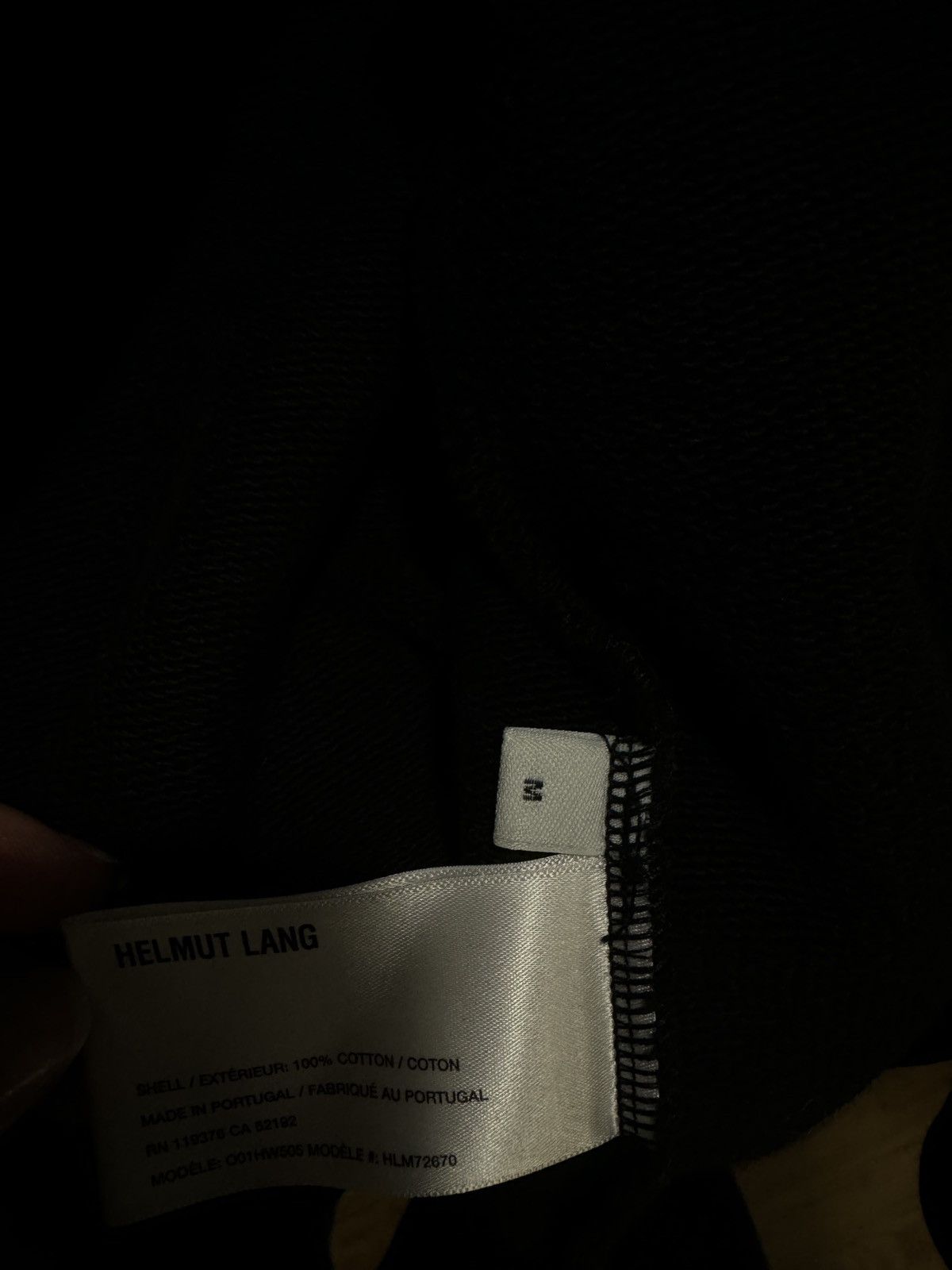 Helmut Lang Black zip hoodie helmut lang Size US M / EU 48-50 / 2 - 2 Thumbnail