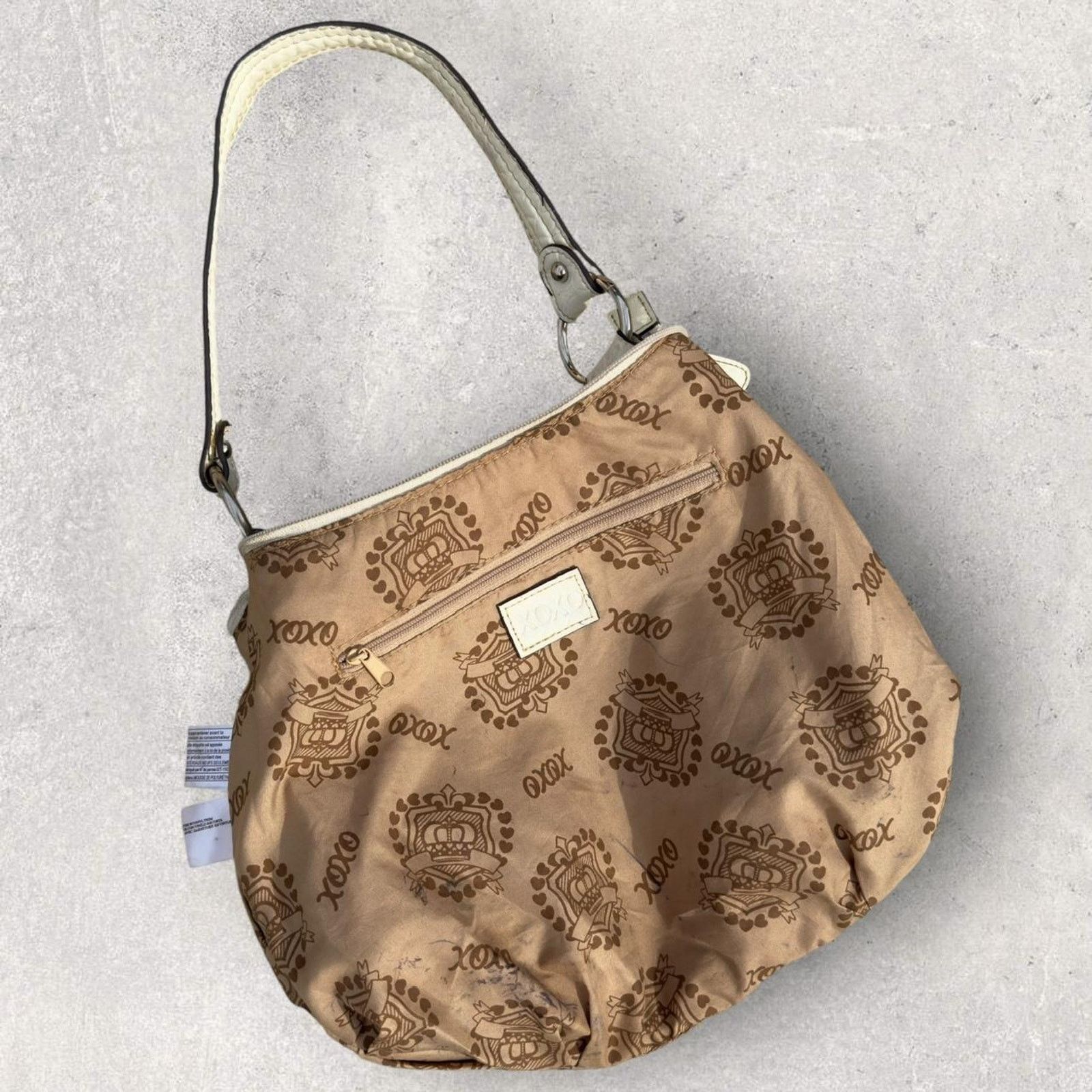 XOXO Y2K XOXO Cream Shoulder Bag Silver Hardware Size ONE SIZE - 5 Thumbnail