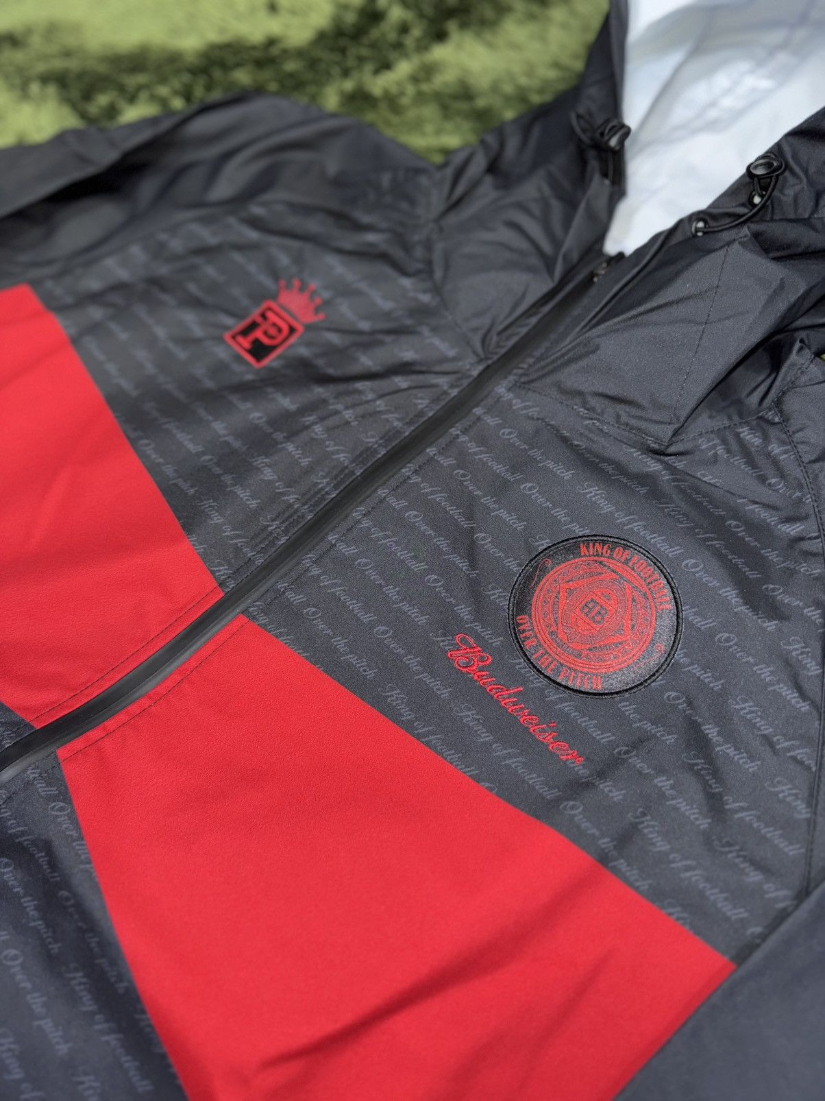 Budweiser × Japanese Brand [L] budweiser x overthepitch collaboration rain jacket black Size US L / EU 52-54 / 3 - 2 Thumbnail